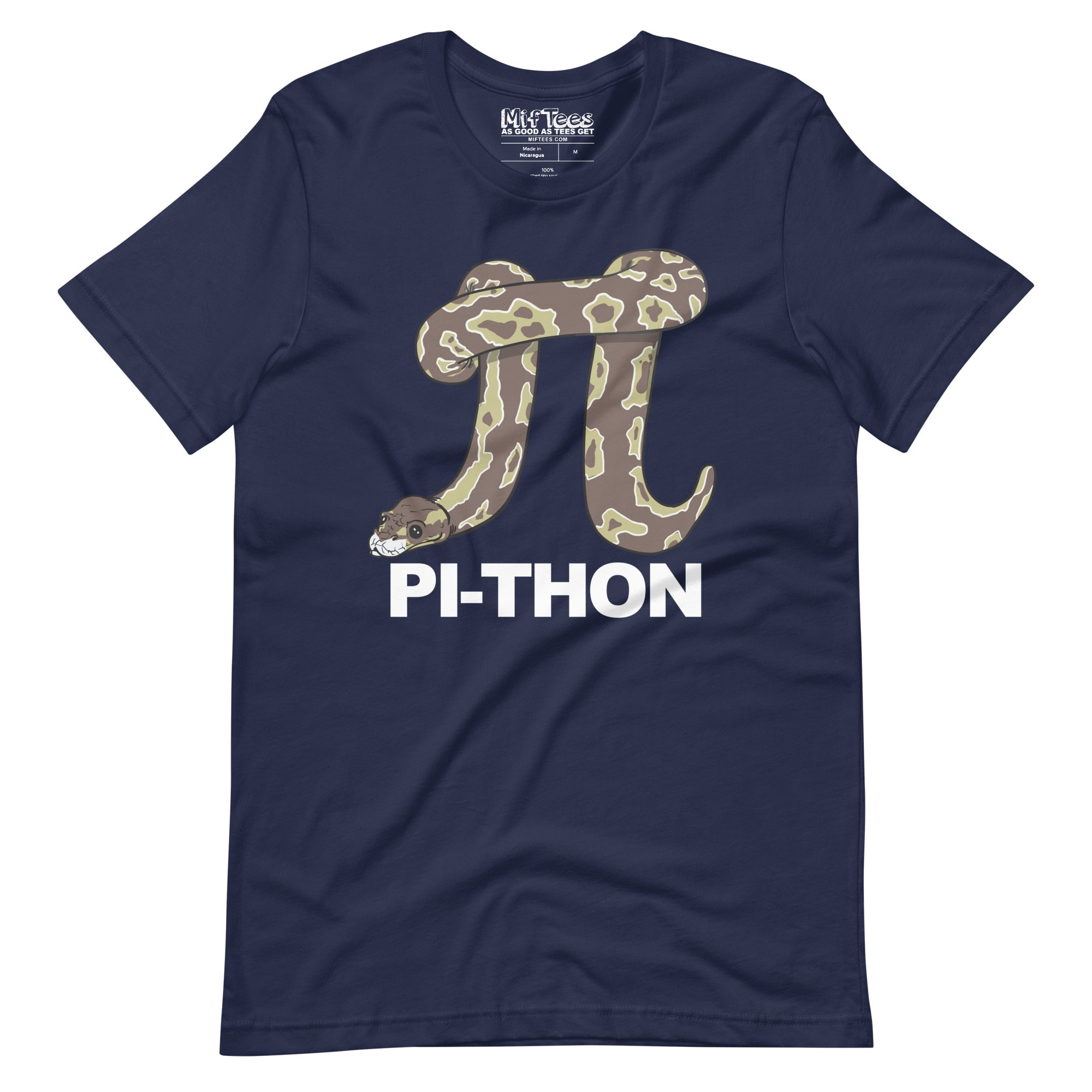 Pi-Thon funny Pi Day Python Snake Pi-Thon T-Shirt