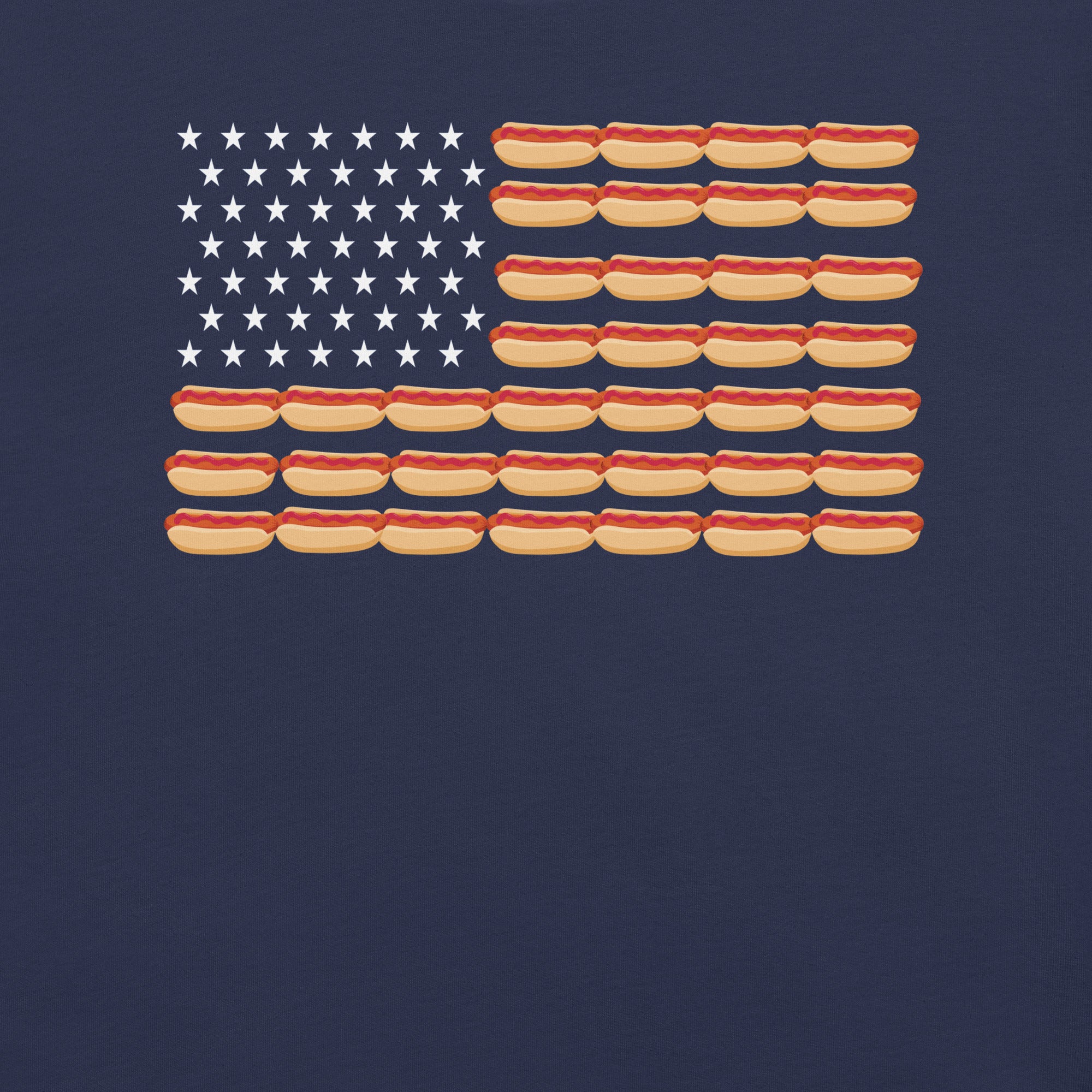 Hot dog USA Flag funny Hot dog American flag T-Shirt