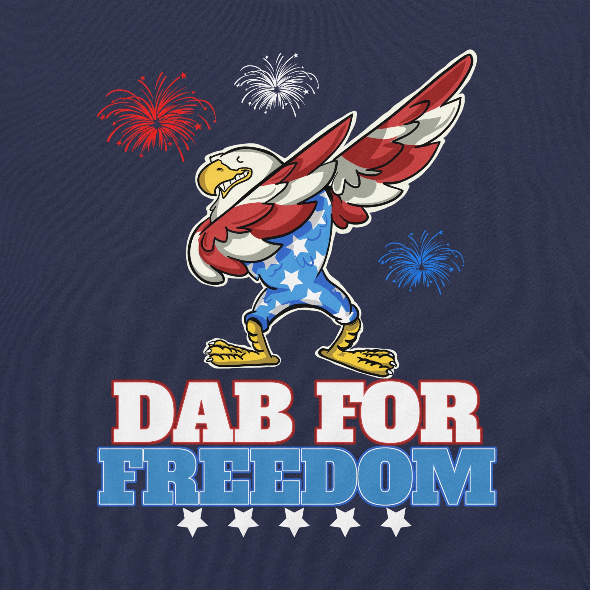 Patriotic Eagle Dab for Freedom t-shirt