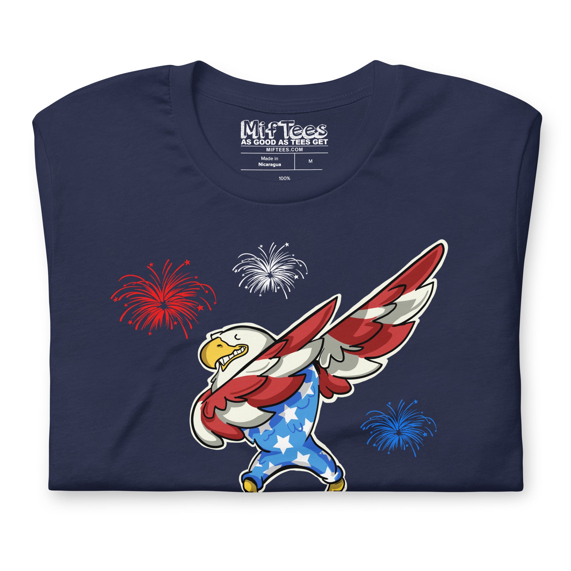 Patriotic Eagle Dab for Freedom t-shirt