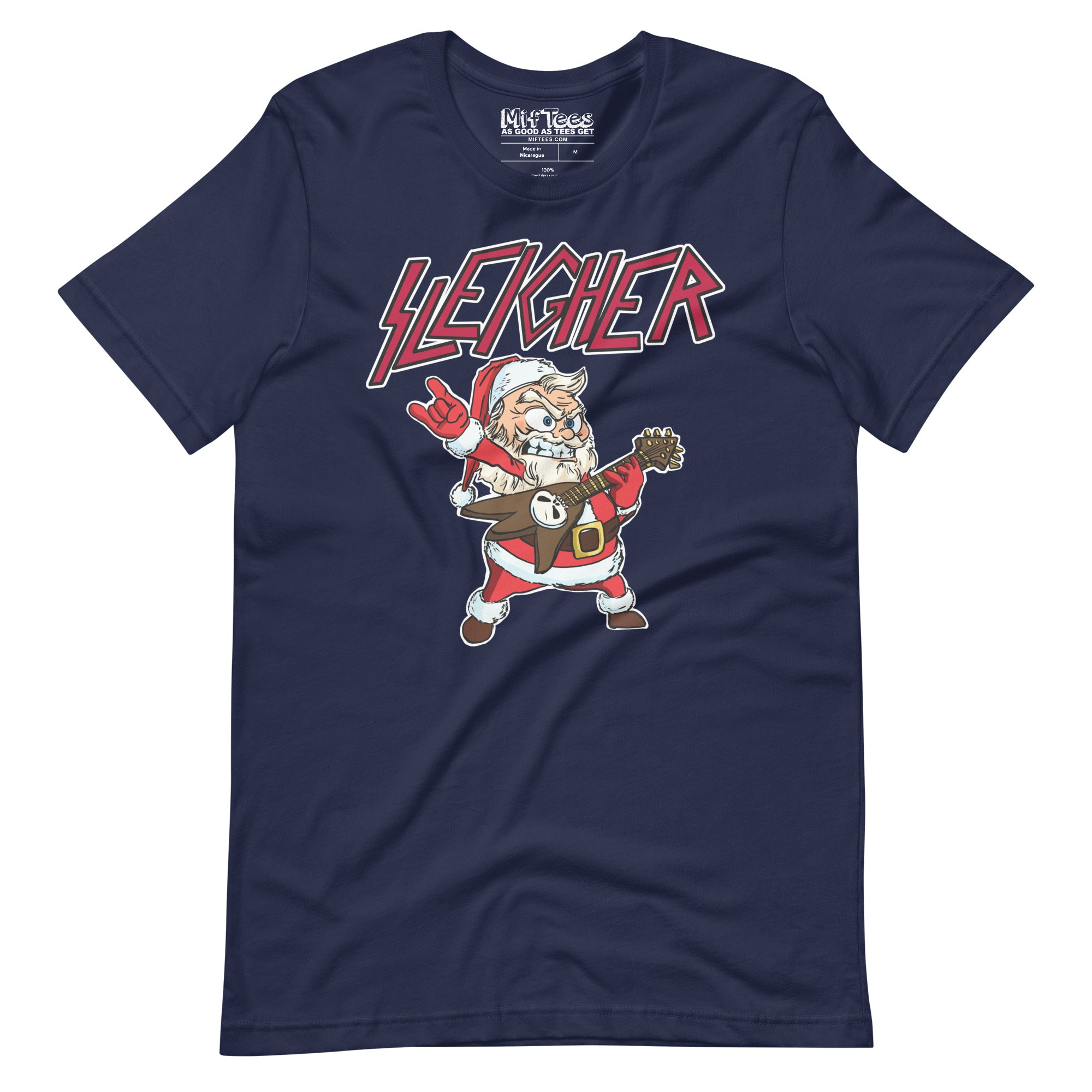 Santa Sleigher Hand Horns t-shirt