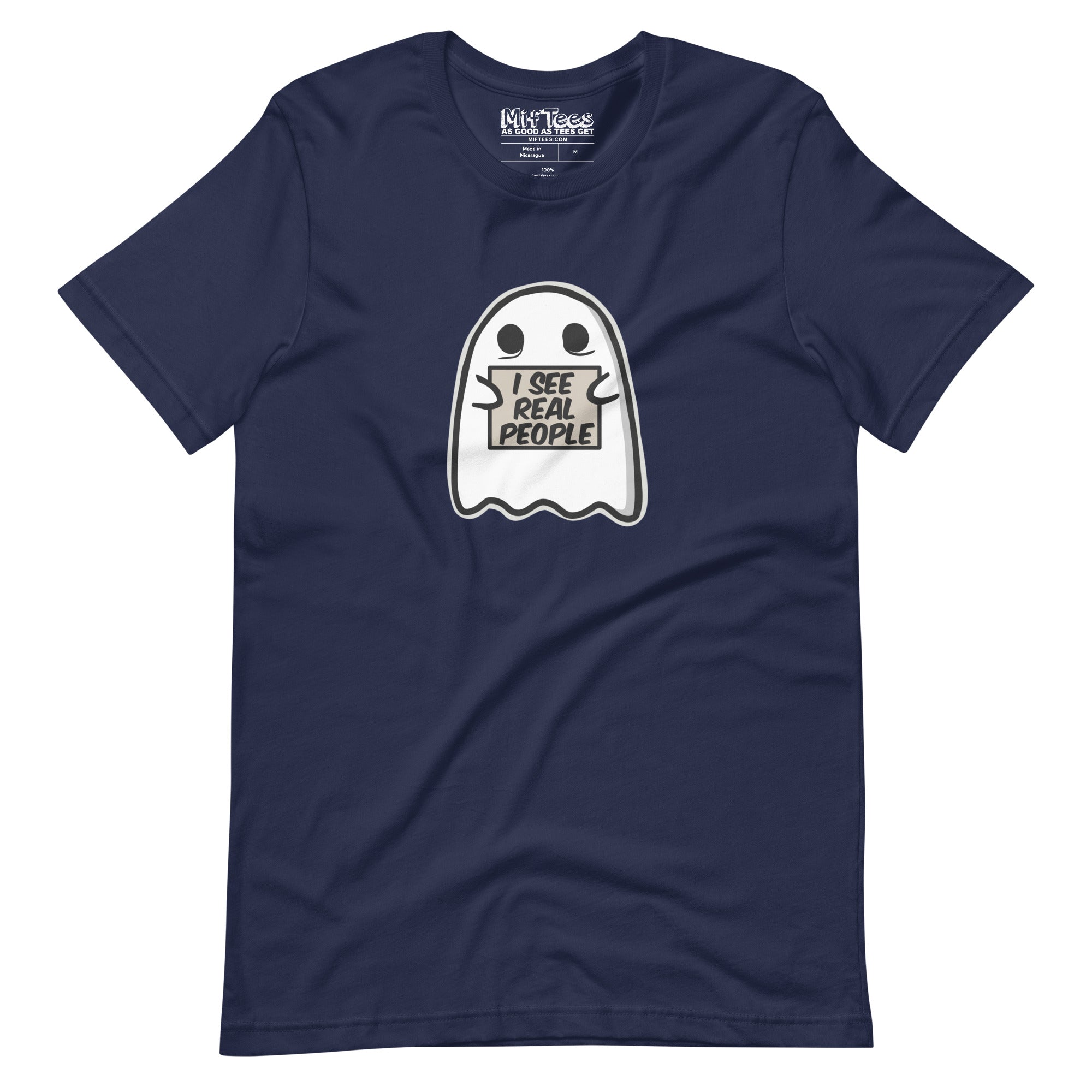 I See Real People Halloween Ghost T-Shirt