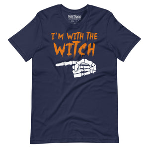 I’m With the Witch Funny Halloween T-Shirt