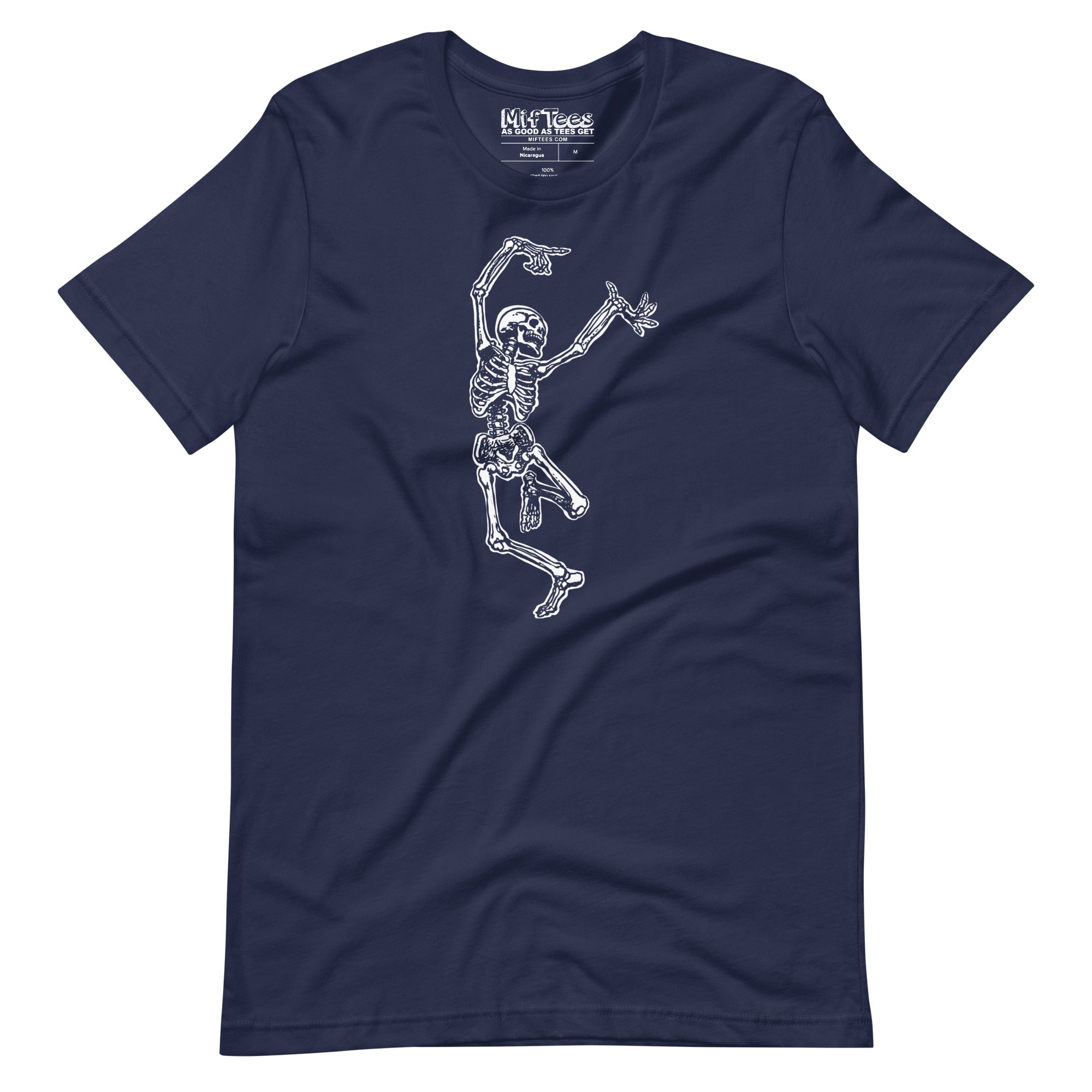 Left Dancing Skeleton Halloween T-Shirt