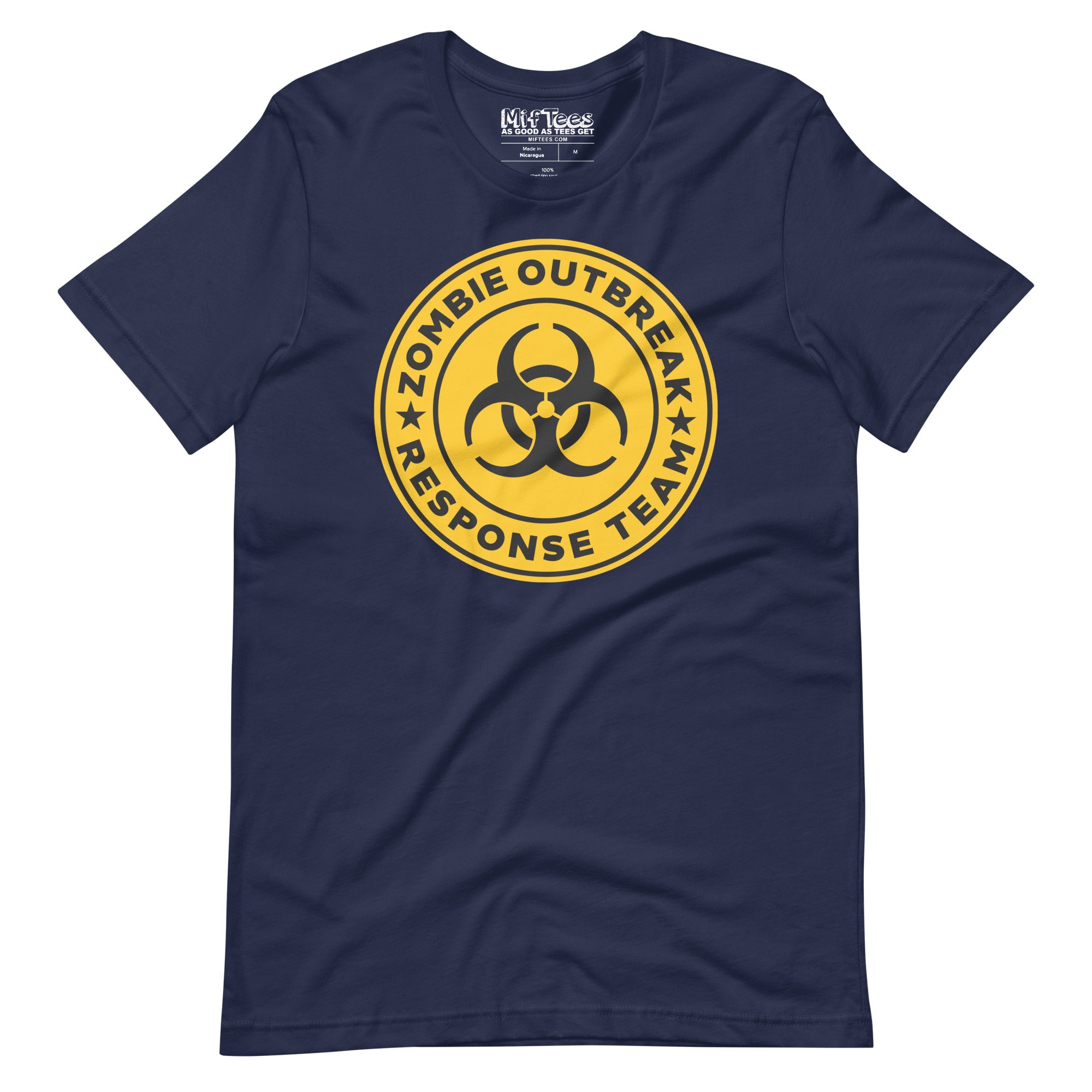 Yellow Zombie Outbreak Response Team T-Shirt