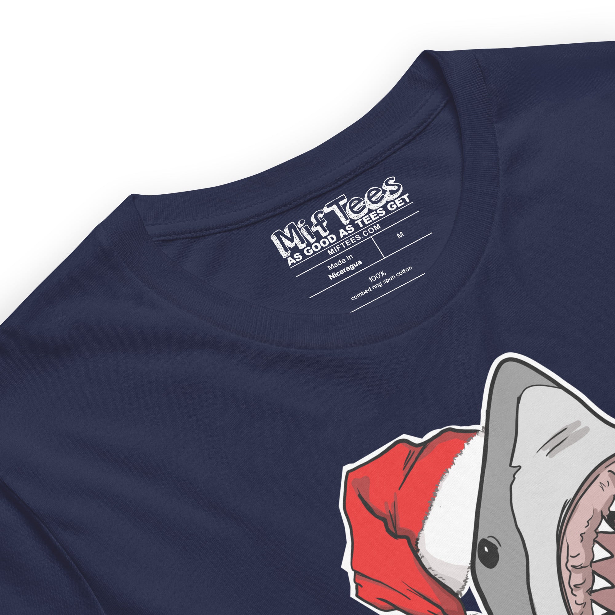 Shark with Santa  Hat t-shirt