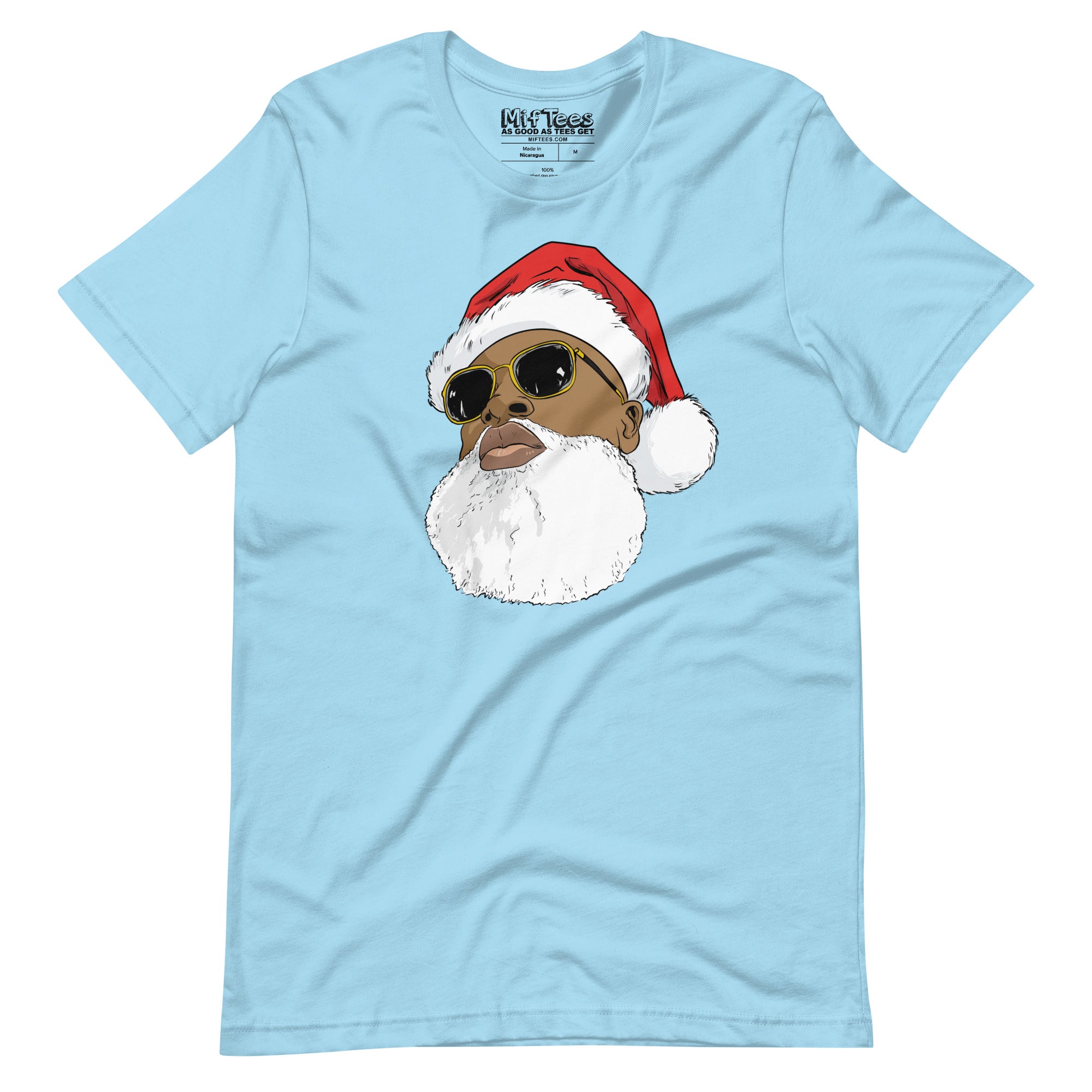 Black Santa Claus with Sunglasses t-shirt