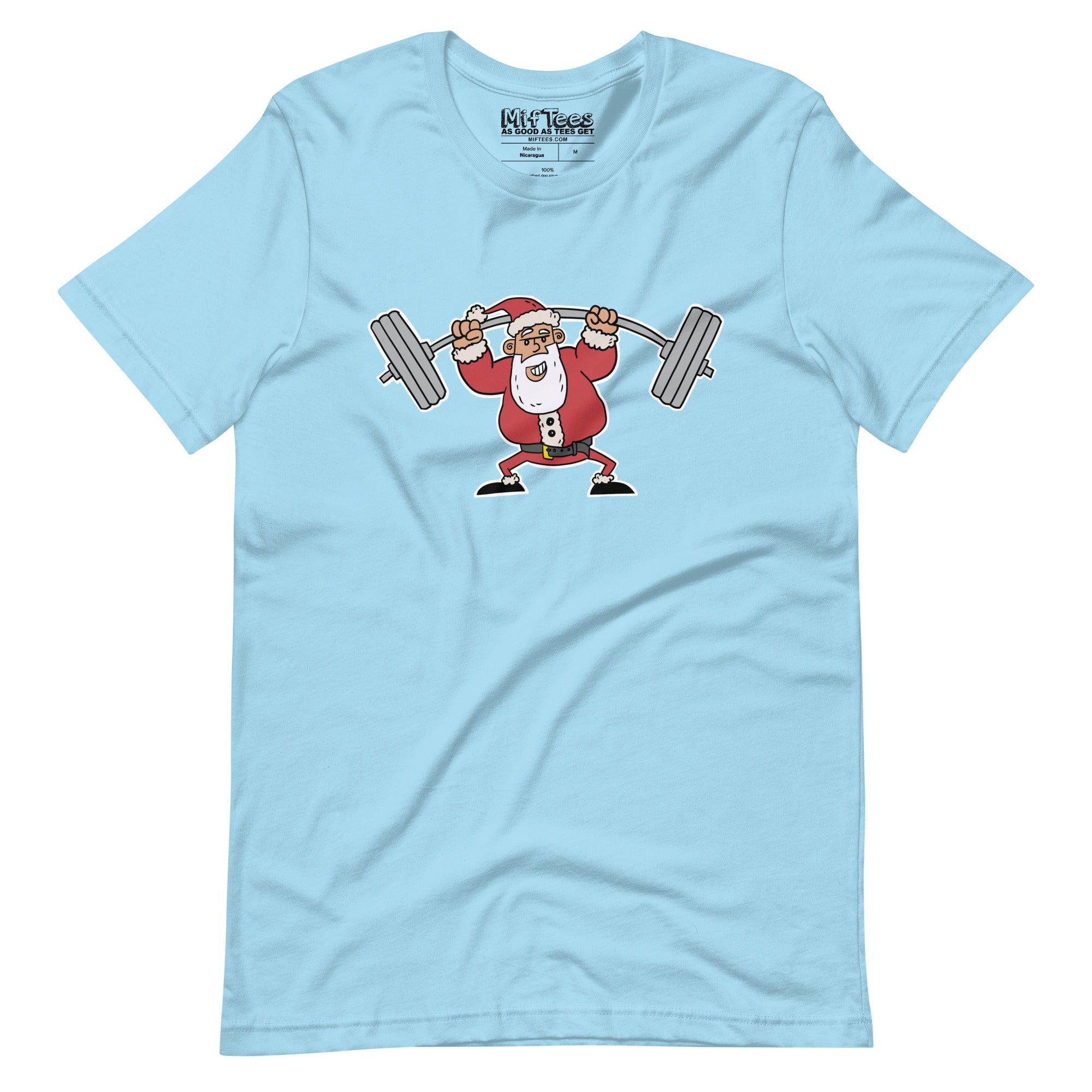 Santa Lifting Weights t-shirt