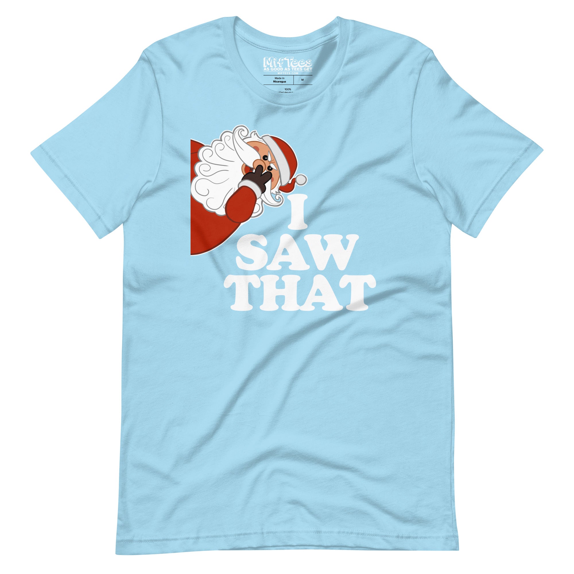 Angry Santa "I Saw That" t-shirt