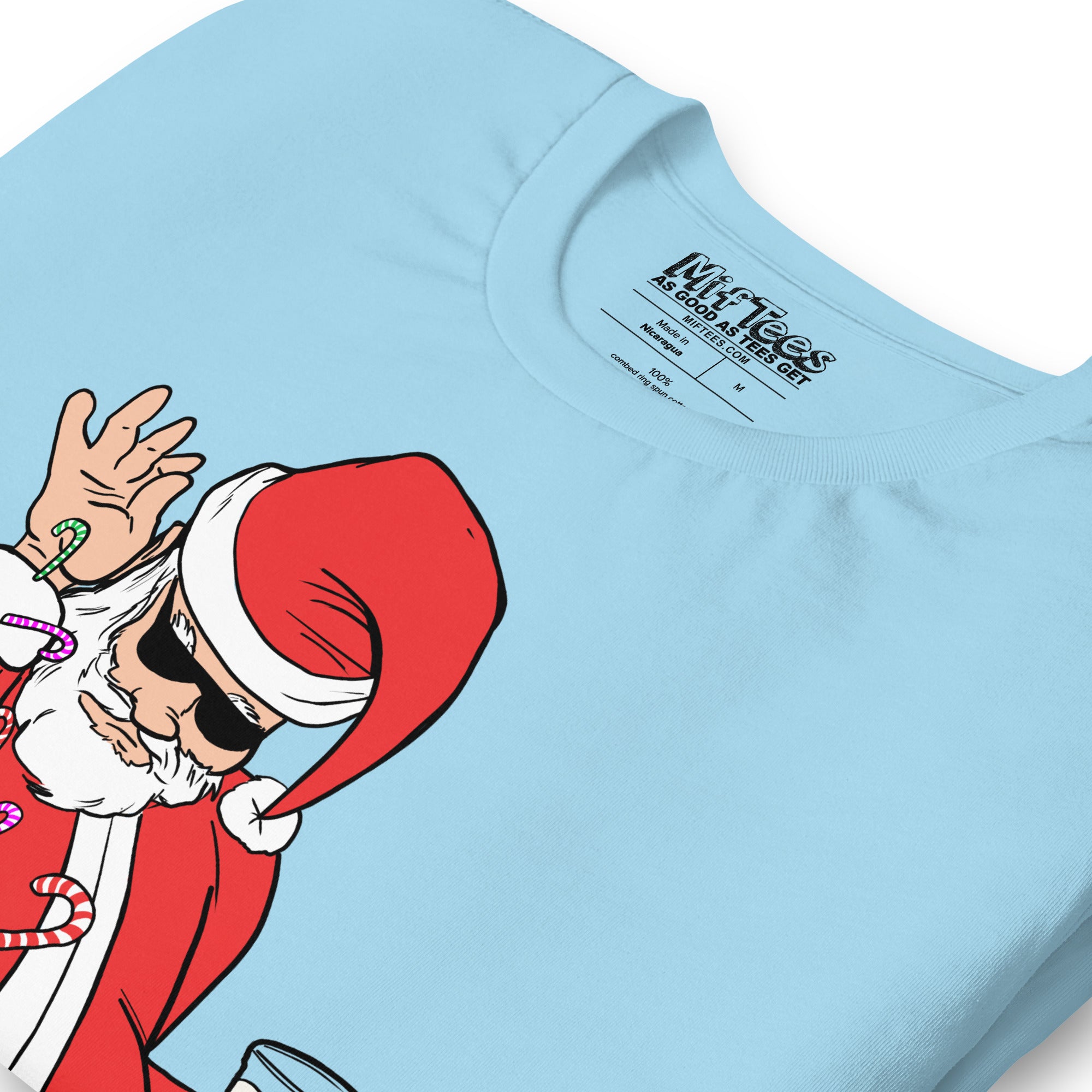 Santa throwing Candy Canes t-shirt