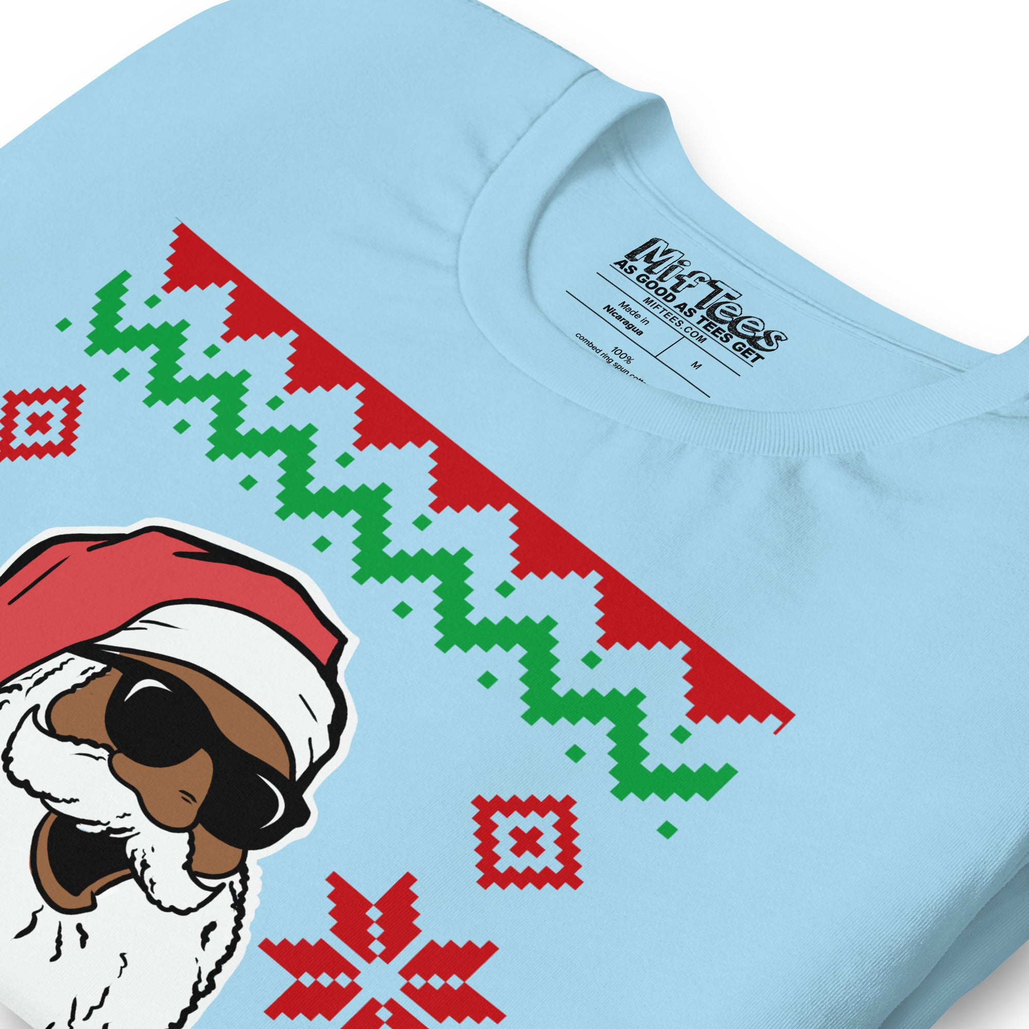 Black Santa Ugly Christmas t-shirt