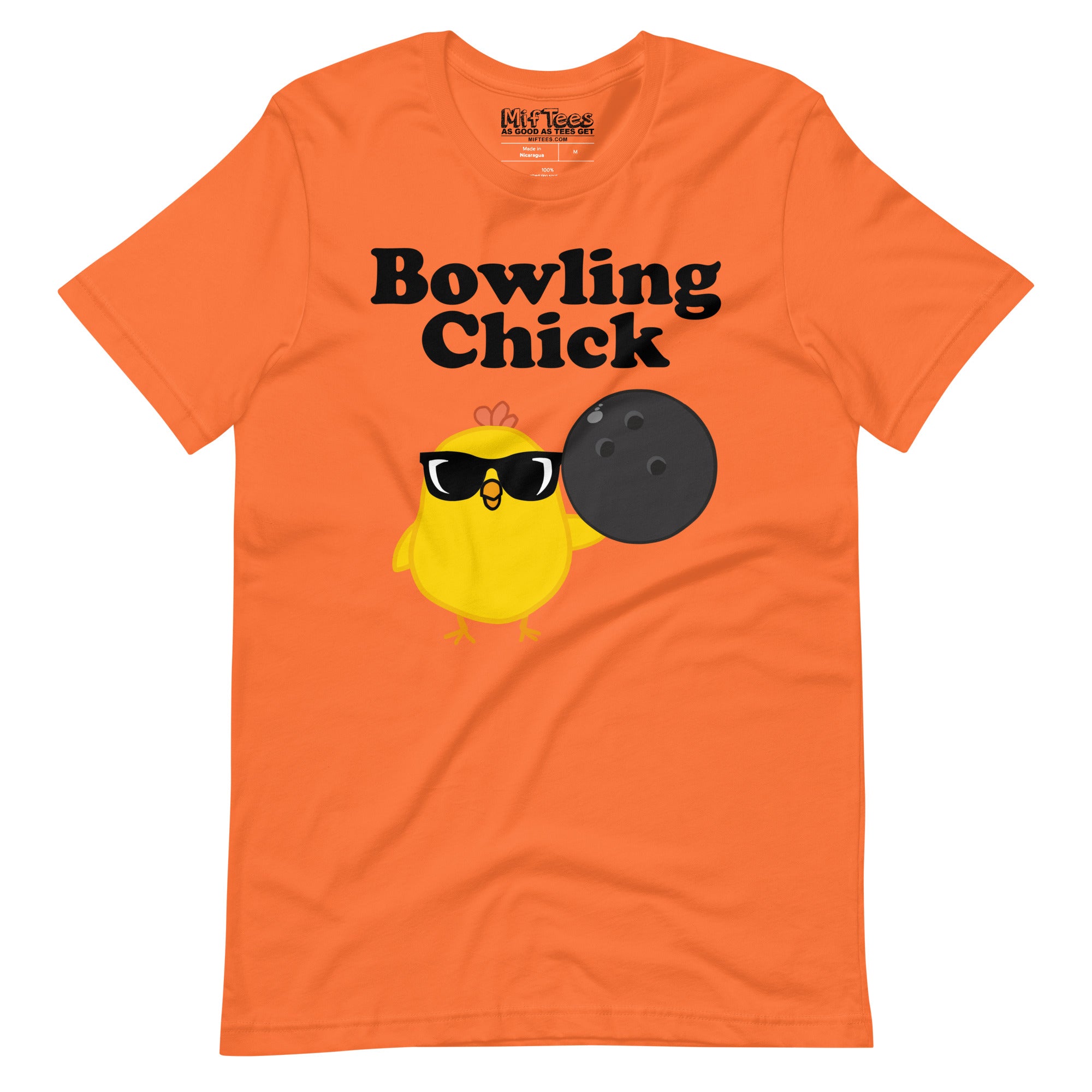 Bowling Chick with Sunglasses t-shirt