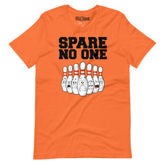 Scared Bowling Pins Spare No One Bowling t-shirt