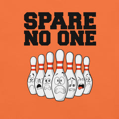 Scared Bowling Pins Spare No One Bowling t-shirt