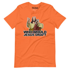 Fantasy Football Cartoon Who Would Jesus Draft t-shirt