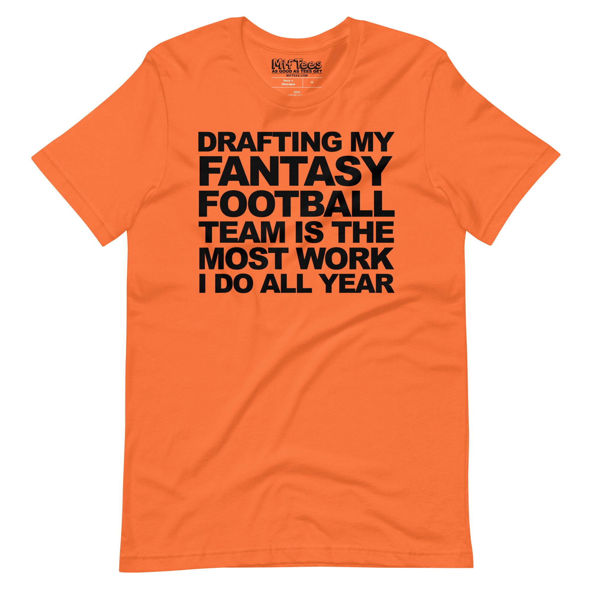 Drafting My Fantasy Football Team t-shirt