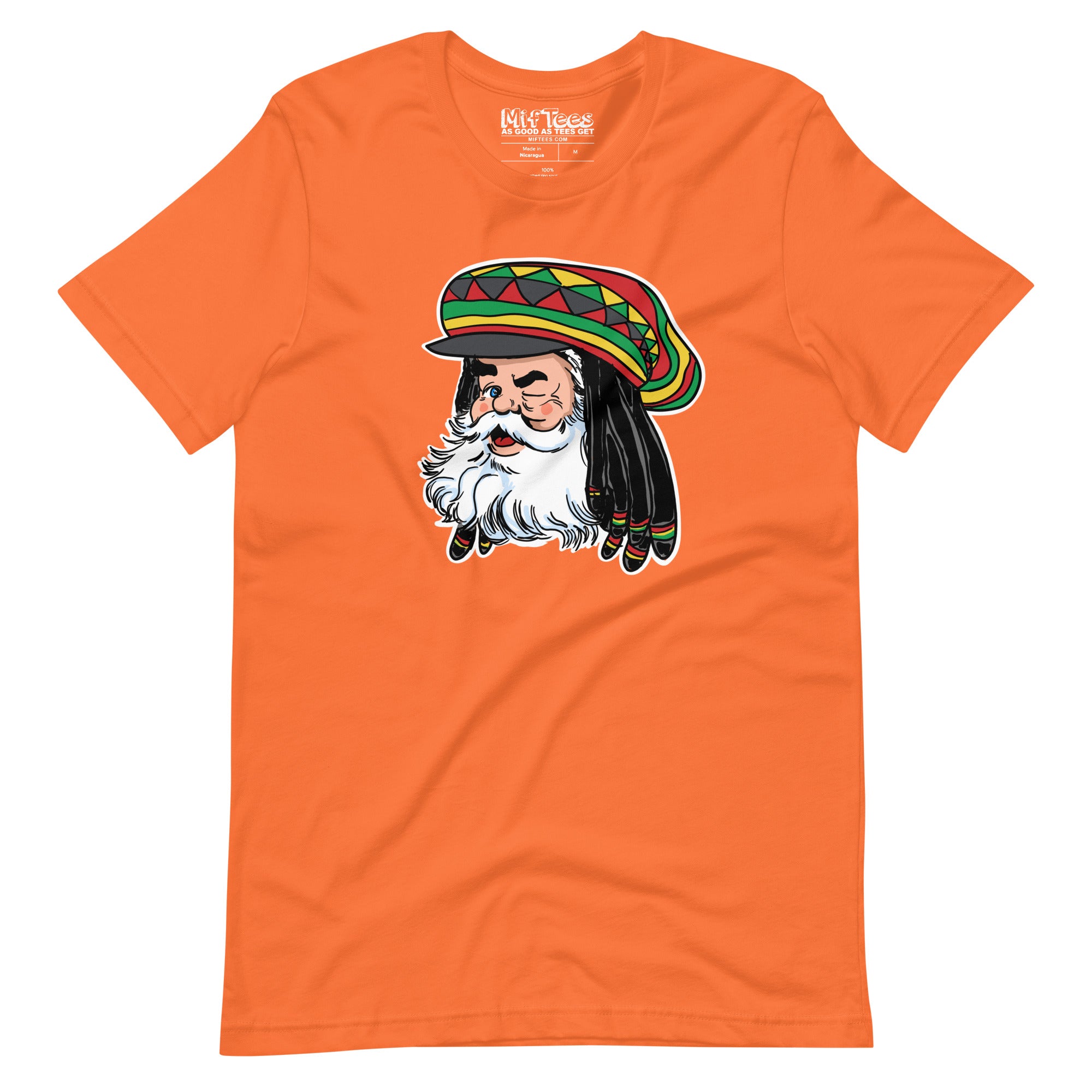 Santa with Rasta Hat t-shirt