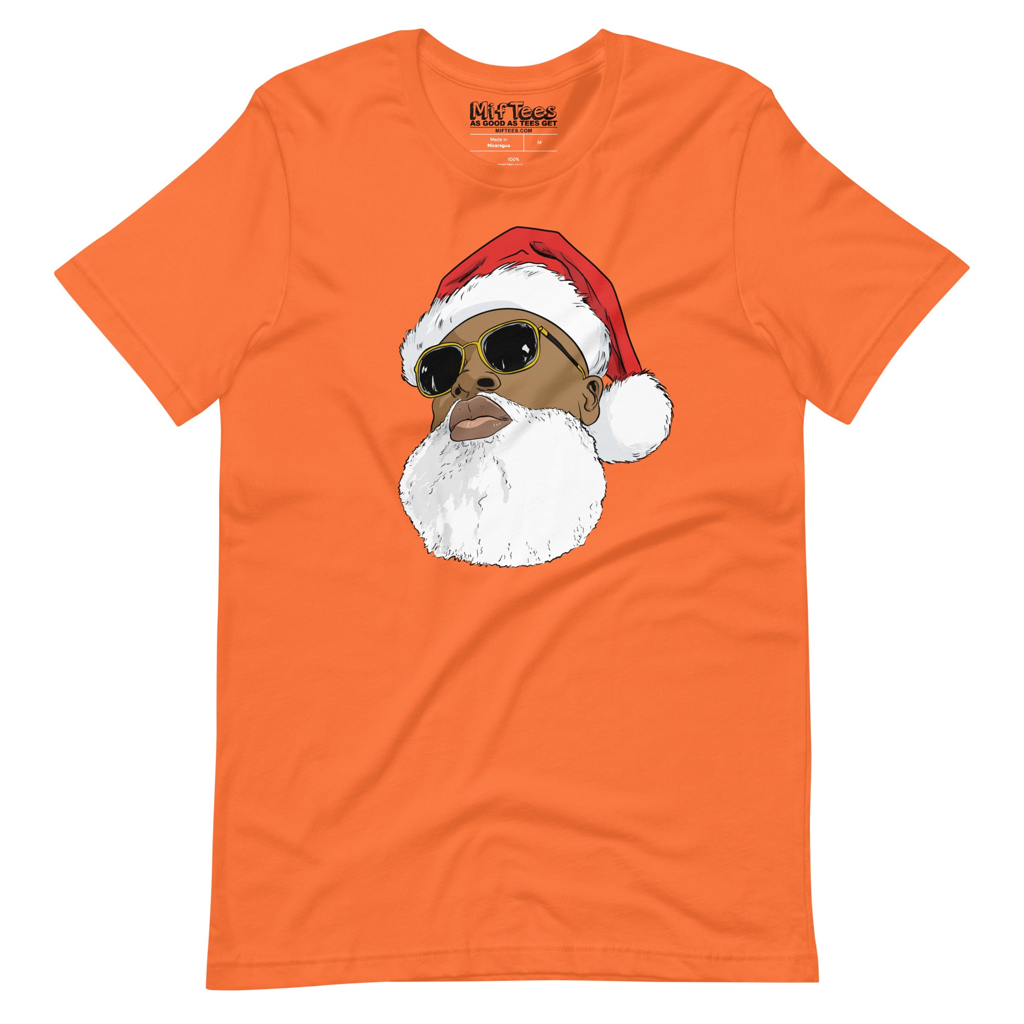 Black Santa Claus with Sunglasses t-shirt