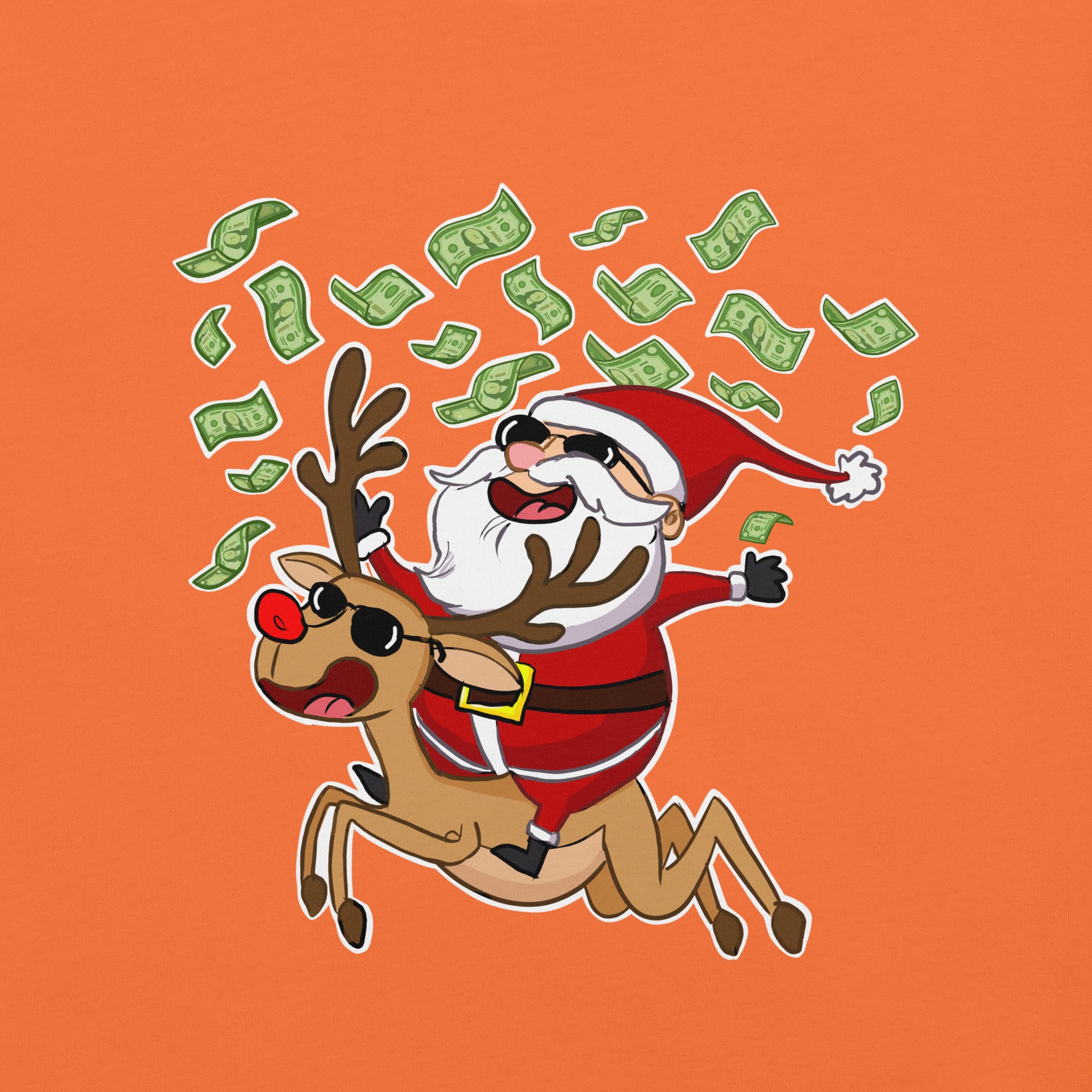 Santa and Rudolph t-shirt