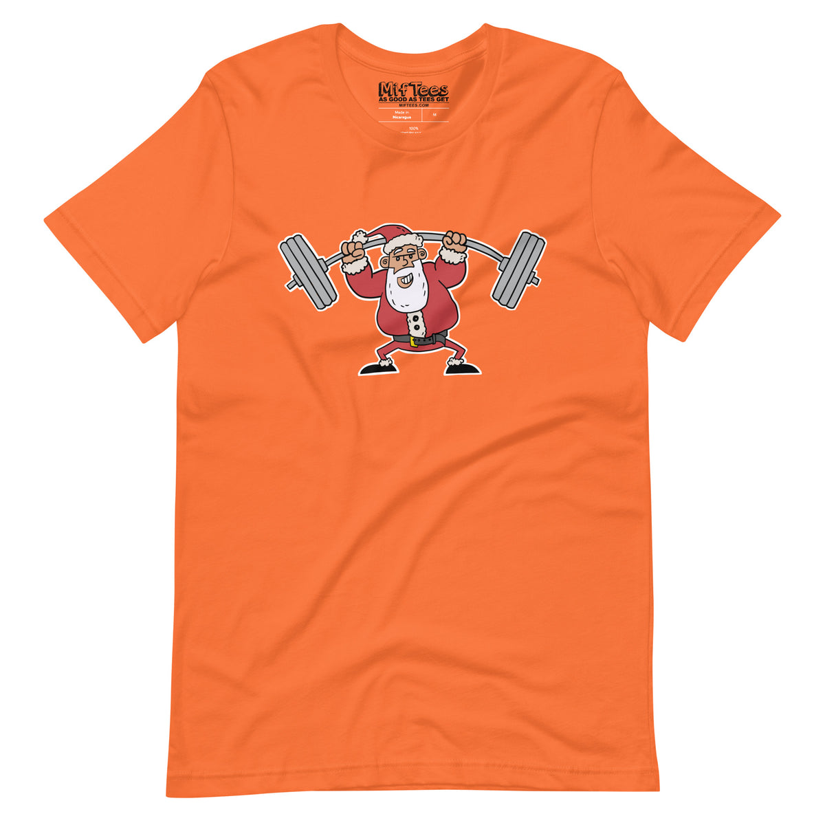 Santa Lifting Weights t-shirt