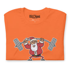 Santa Lifting Weights t-shirt