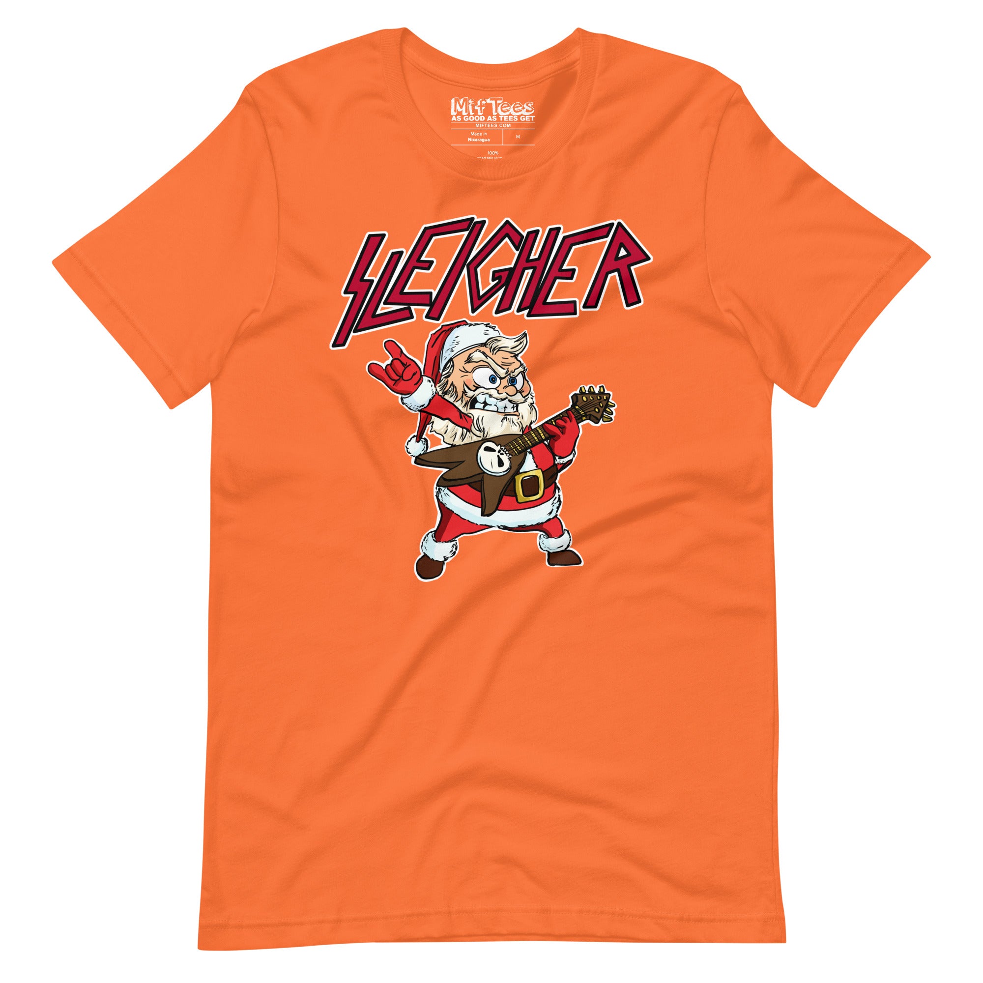 Santa Sleigher Hand Horns t-shirt