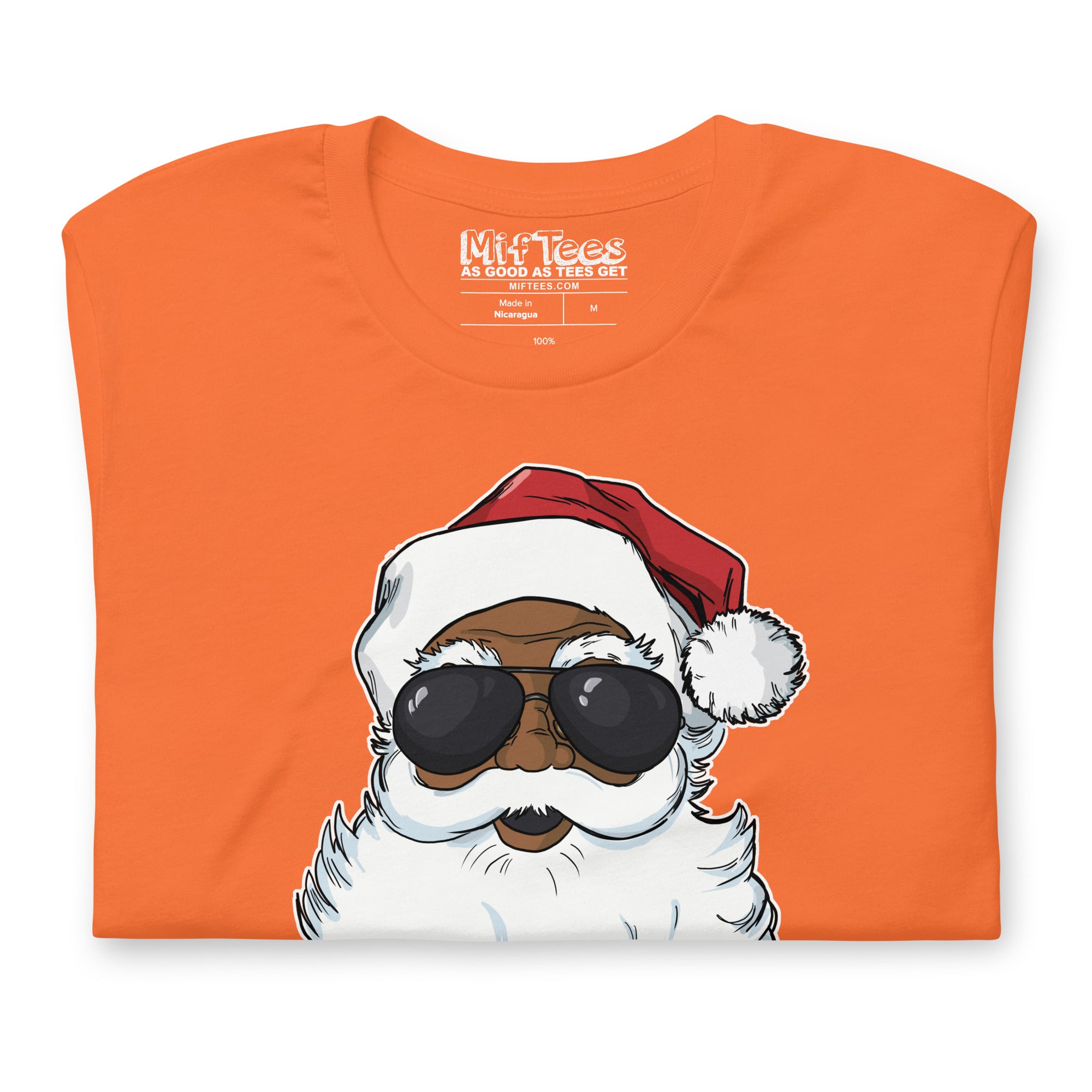 Cool Black Santa with Sunglasses t-shirt