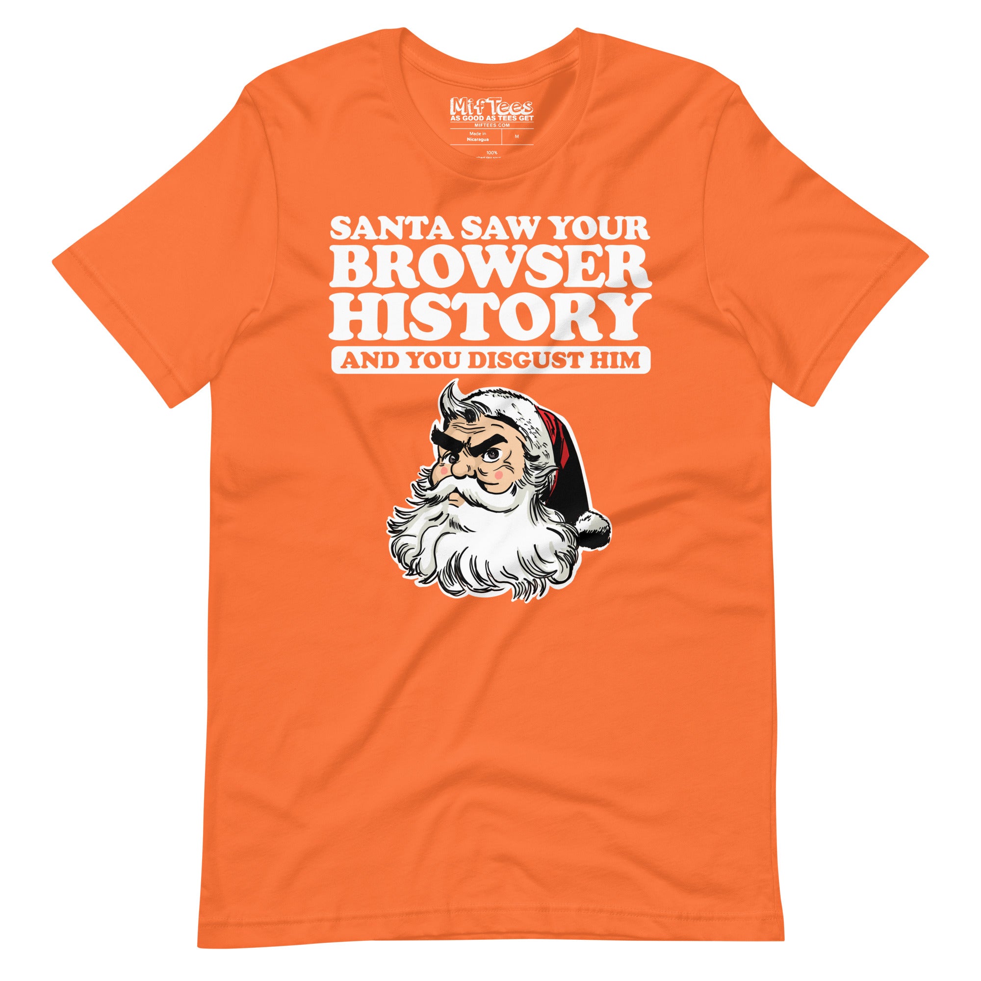 Santa Saw Your Browser History t-shirt