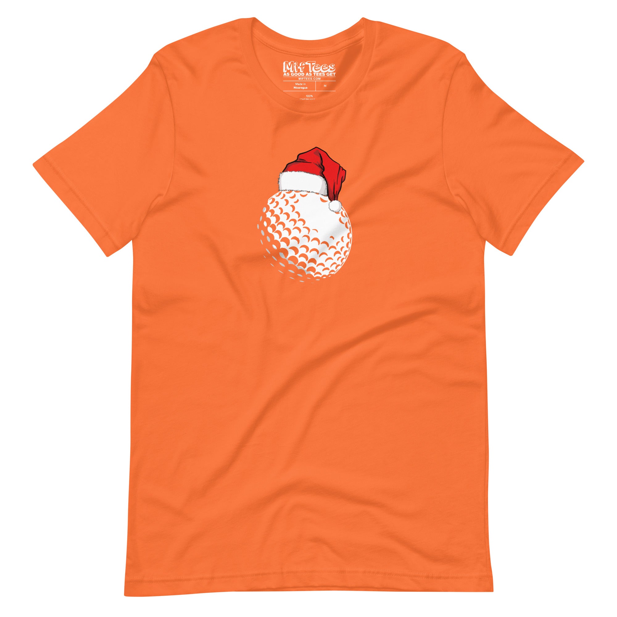 Golf Ball with Santa Hat t-shirt