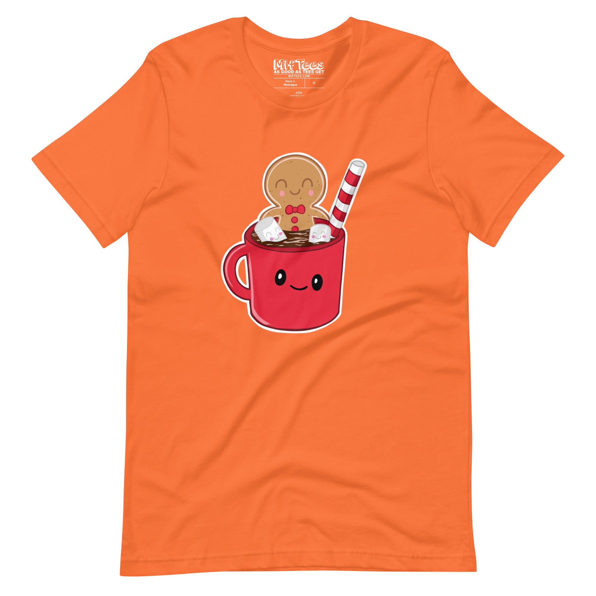 Gingerbread Man in Hot Cocoa t-shirt