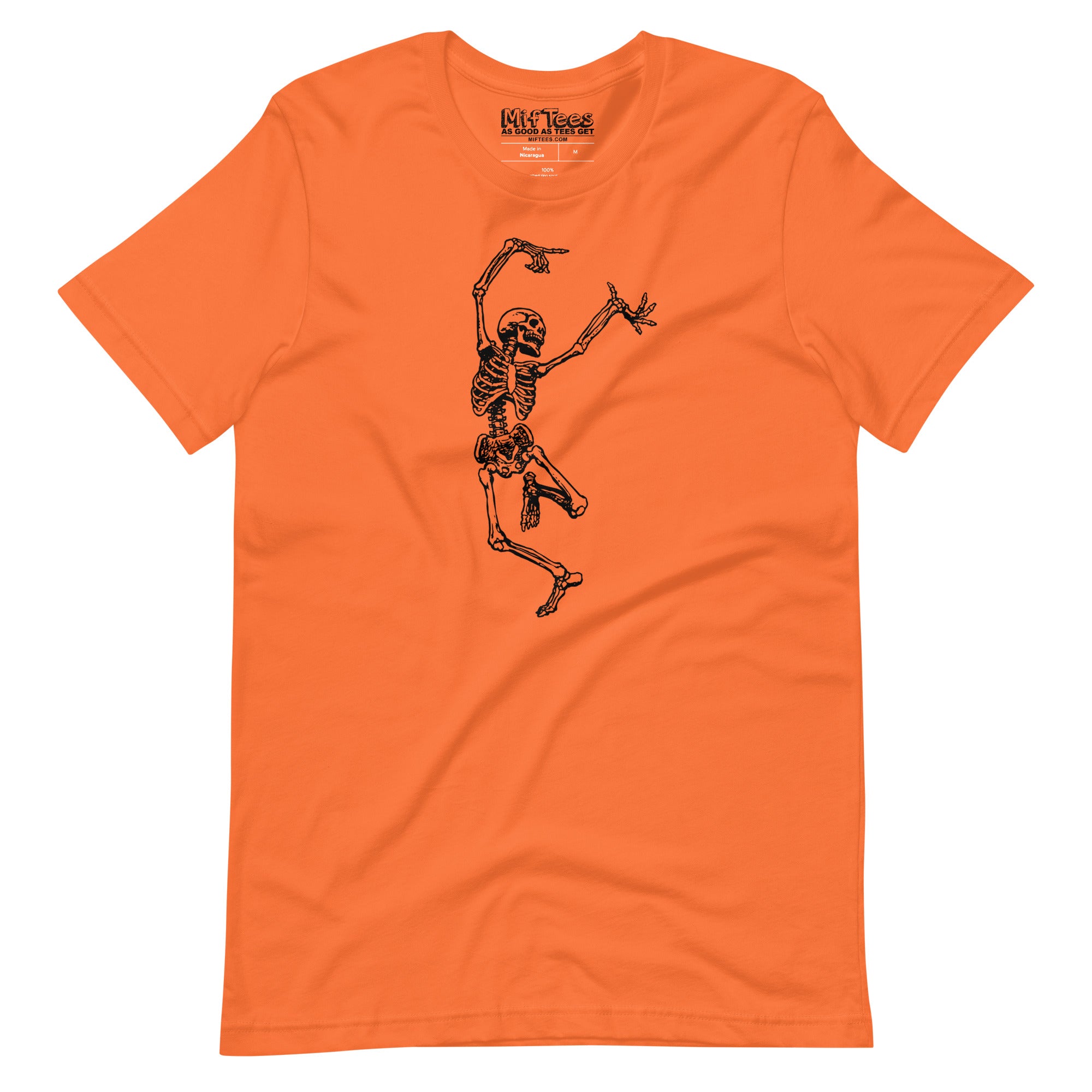 Left Dancing Skeleton Halloween T-Shirt