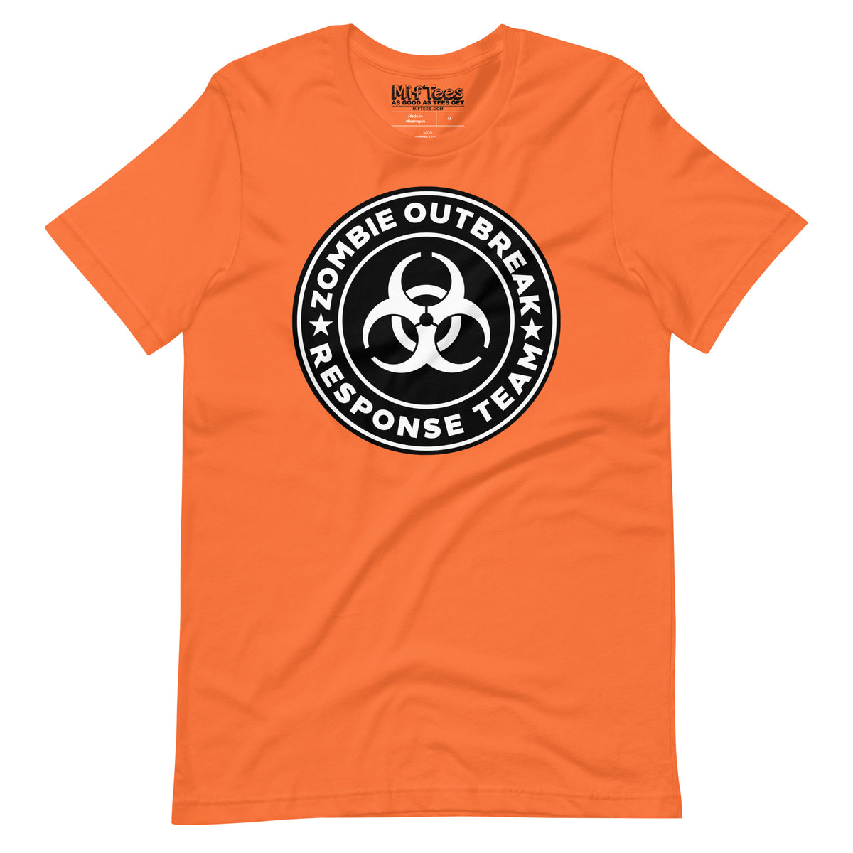 Black Zombie Outbreak Response Team T-Shirt