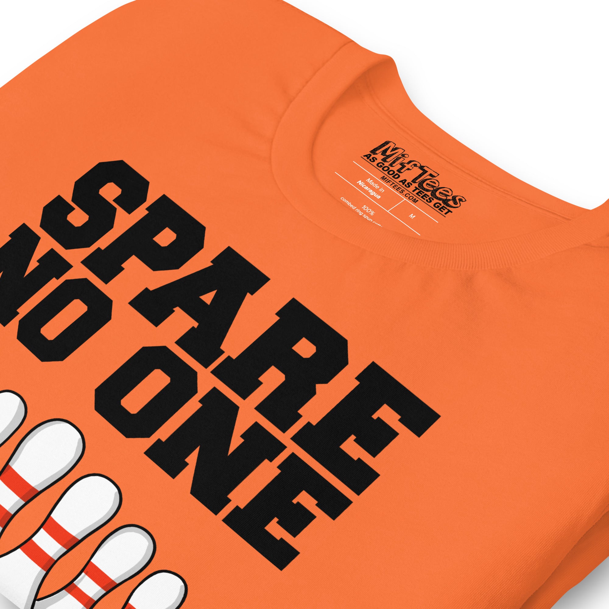 Scared Bowling Pins Spare No One Bowling t-shirt