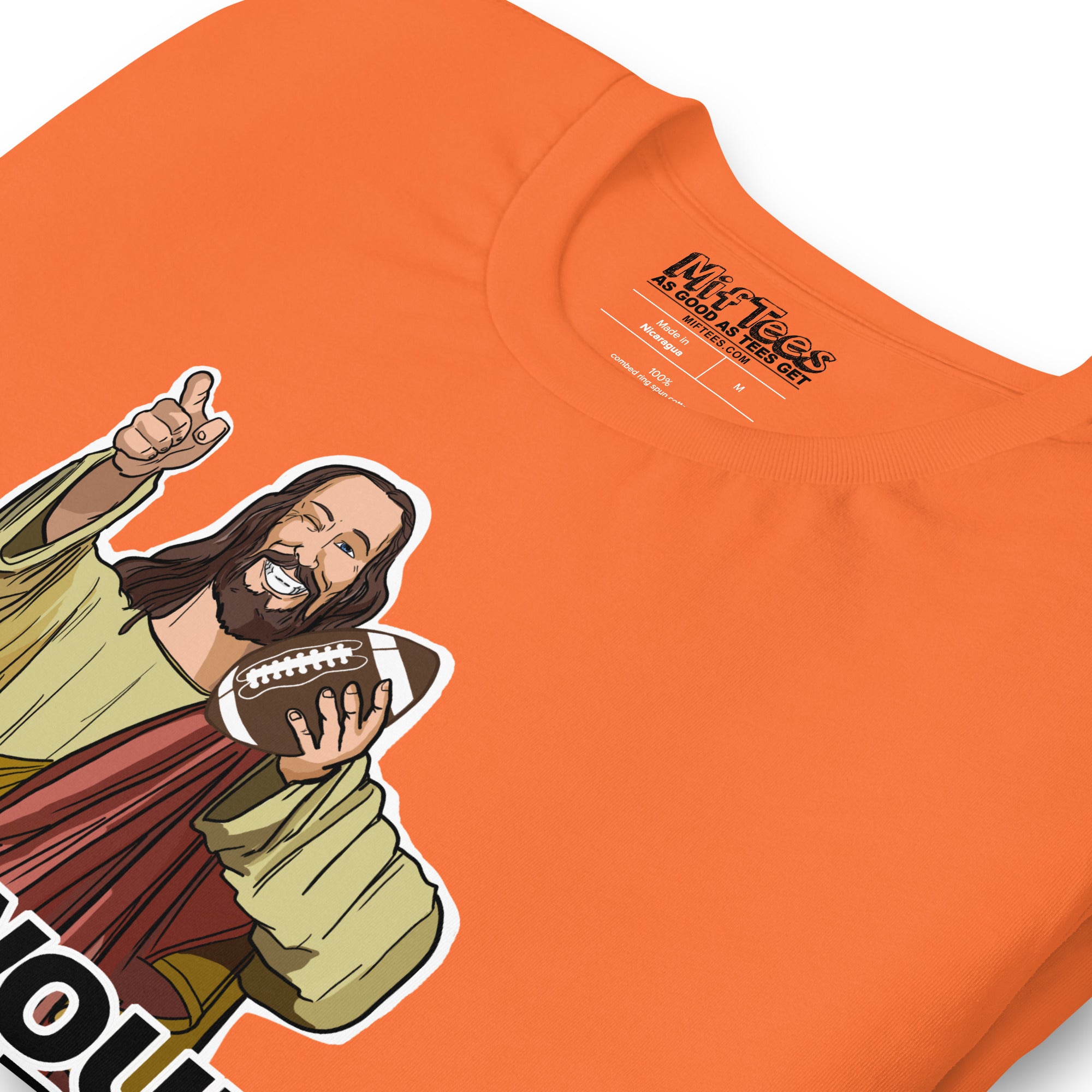 Fantasy Football Cartoon Who Would Jesus Draft t-shirt