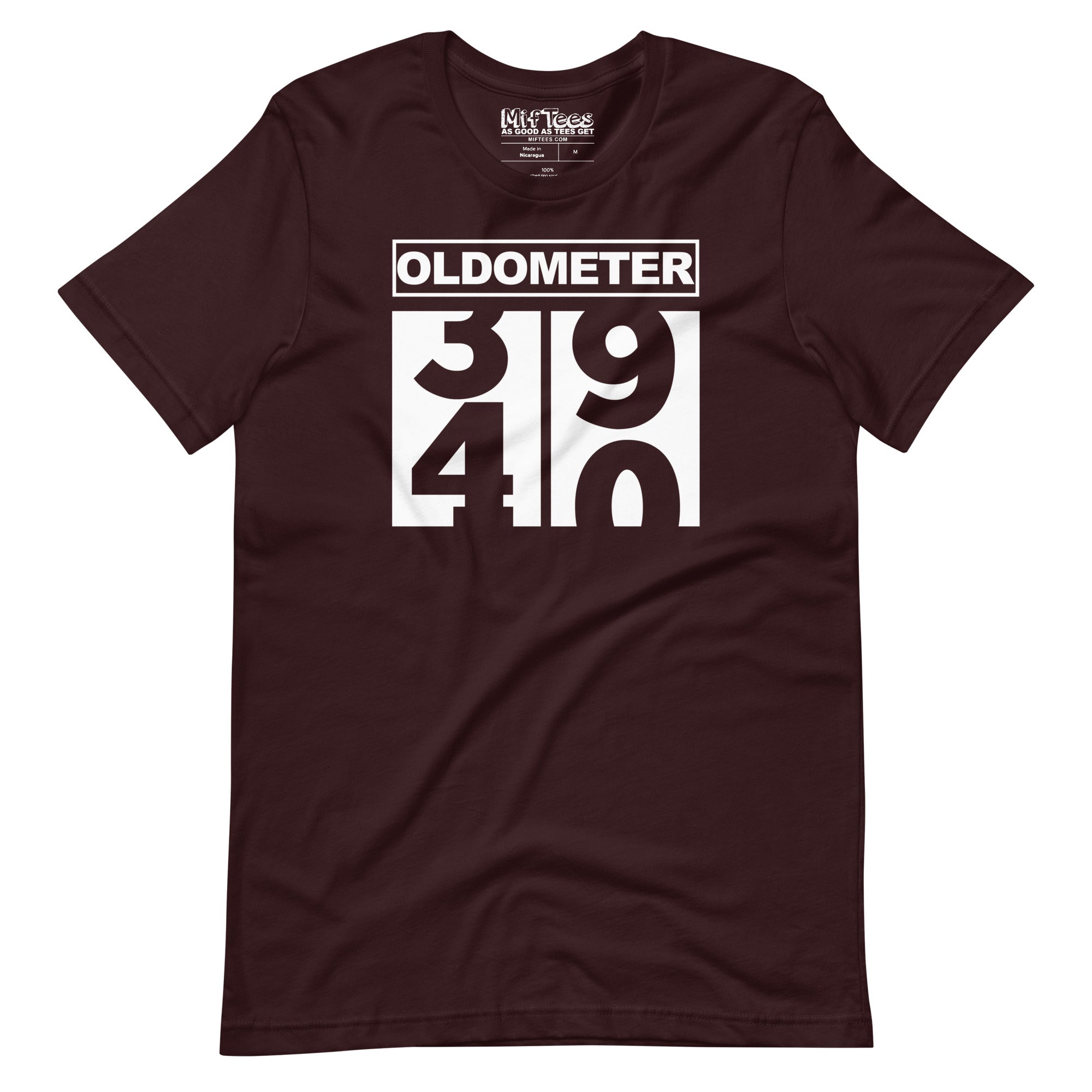 40th Birthday Oldometer t-shirt