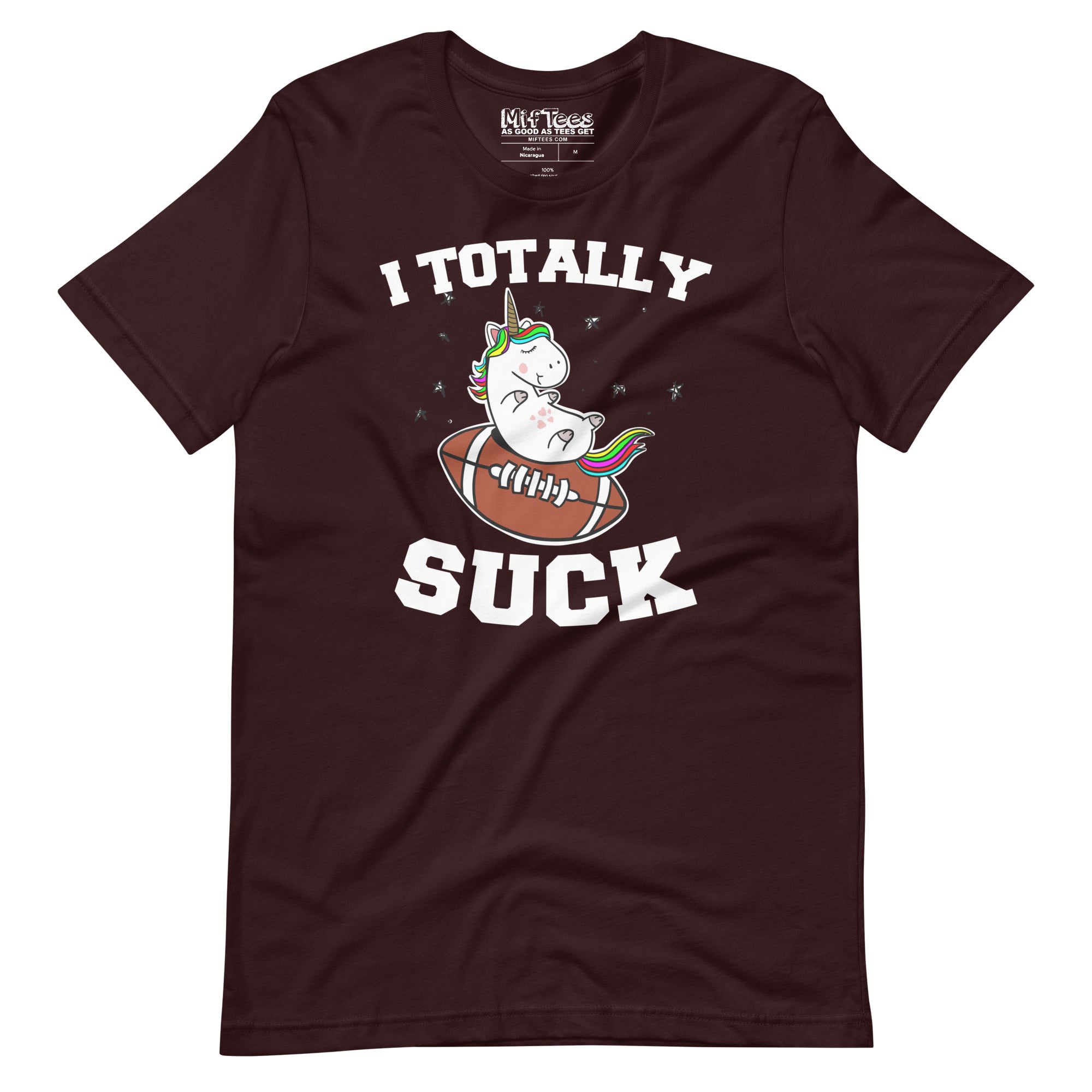 I Totally Suck at Fantasy Football Unicorn t-shirt