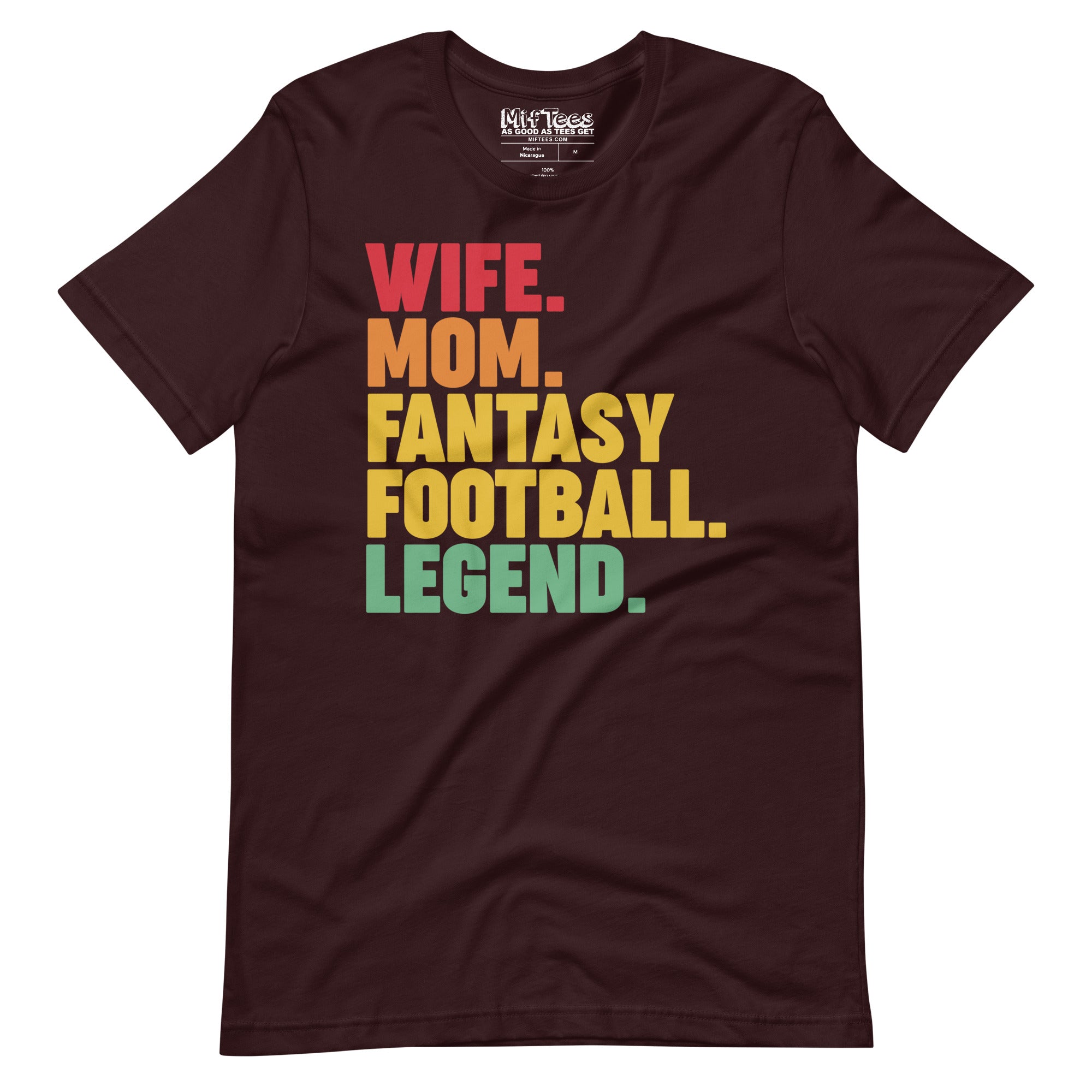 Wife Mom Fantasy Football Legend t-shirt