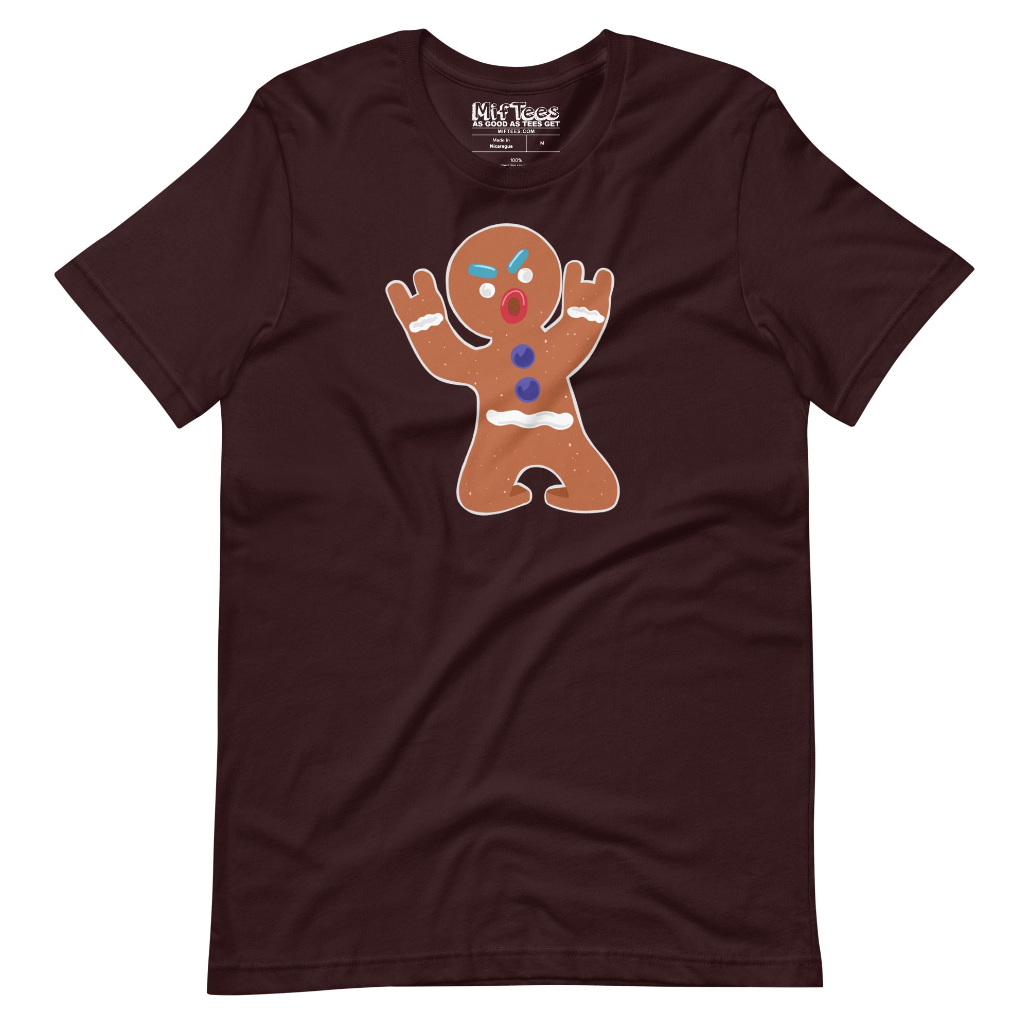 Devil Horns Gingerbread Man t-shirt