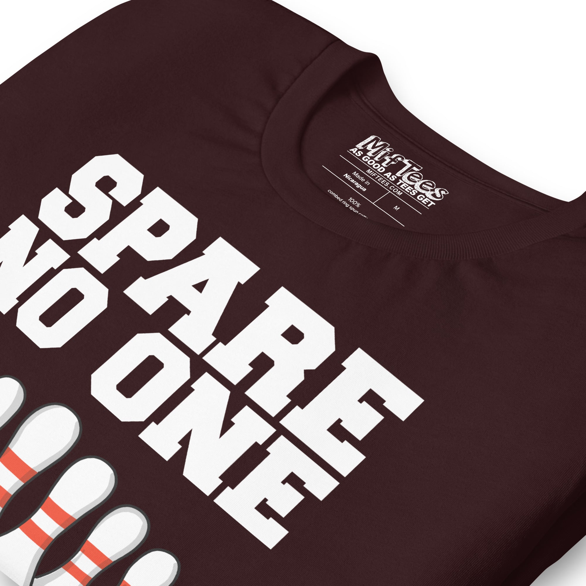 Scared Bowling Pins Spare No One Bowling t-shirt