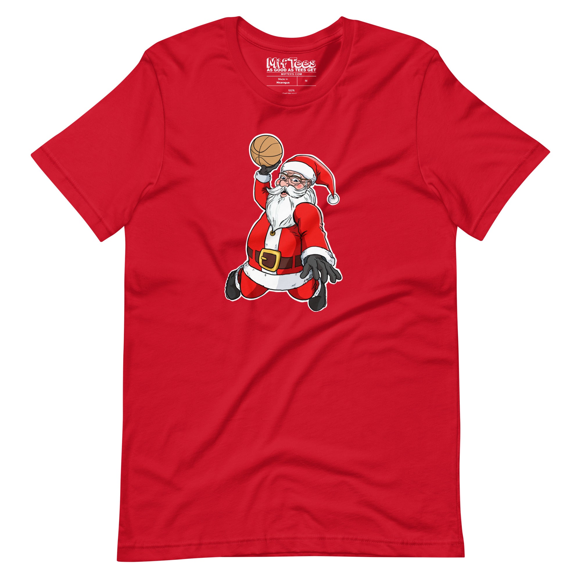 Slam Dunking Santa Claus T-shirt