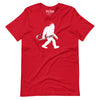 Christmas Bigfoot with Santa Hat t-shirt
