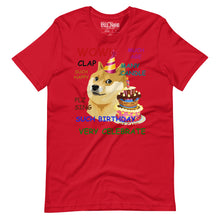 Load image into Gallery viewer, Birthday Doge Meme  t-shirt
