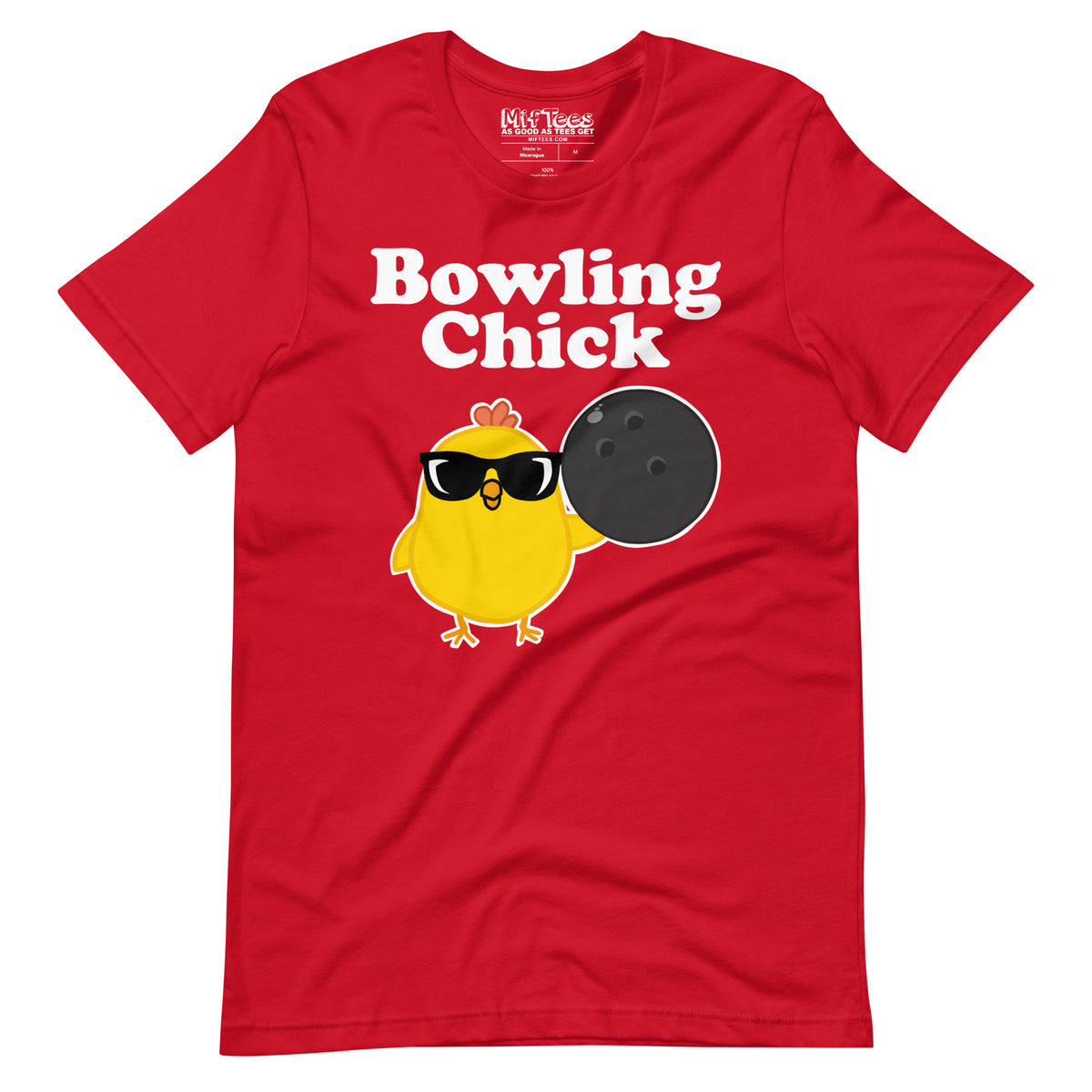 Bowling Chick with Sunglasses t-shirt