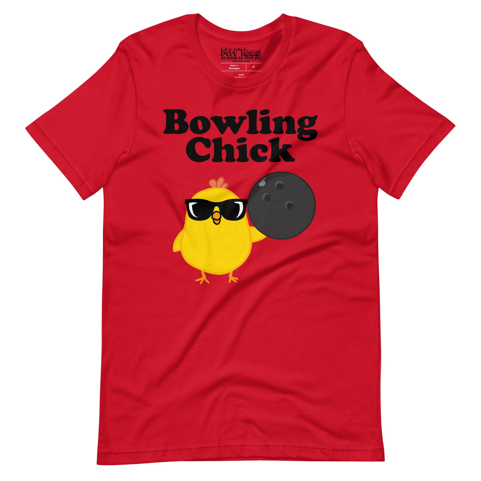 Bowling Chick with Sunglasses t-shirt