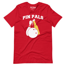 Load image into Gallery viewer, Pin Pals Beer and Bowling t-shirt
