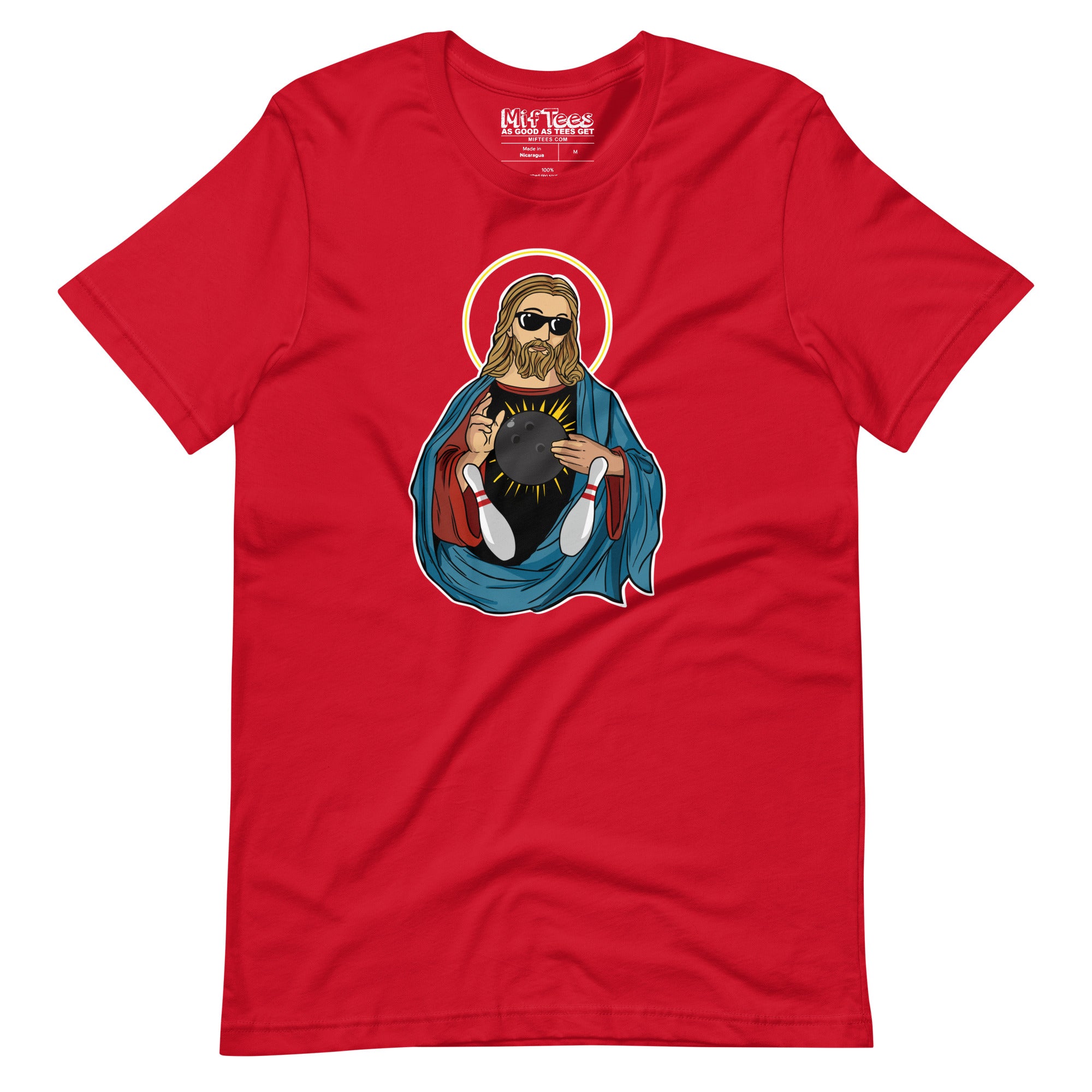 Bowling Jesus t-shirt