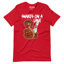 Load image into Gallery viewer, Snakes On A Lane Bowling t-shirt
