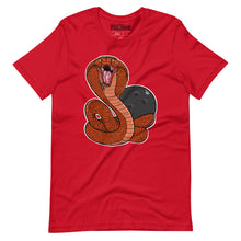 Load image into Gallery viewer, Snake with Bowling Ball t-shirt
