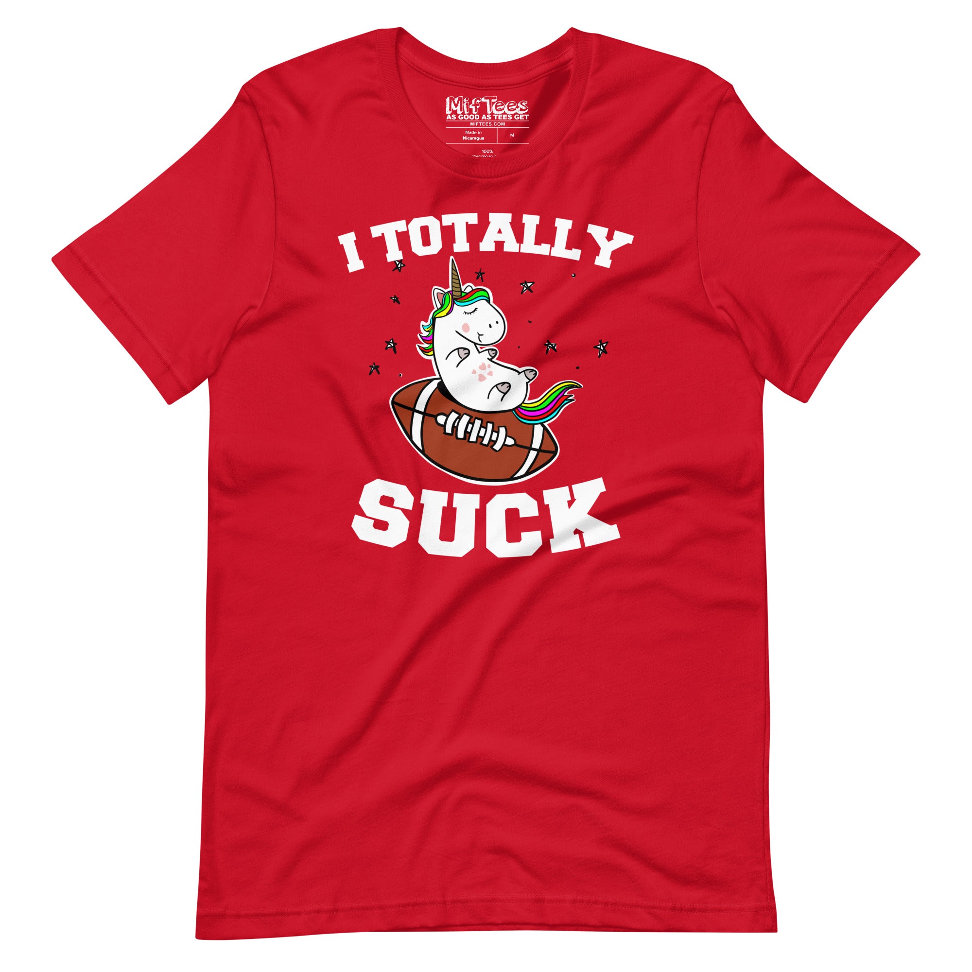 I Totally Suck at Fantasy Football Unicorn t-shirt