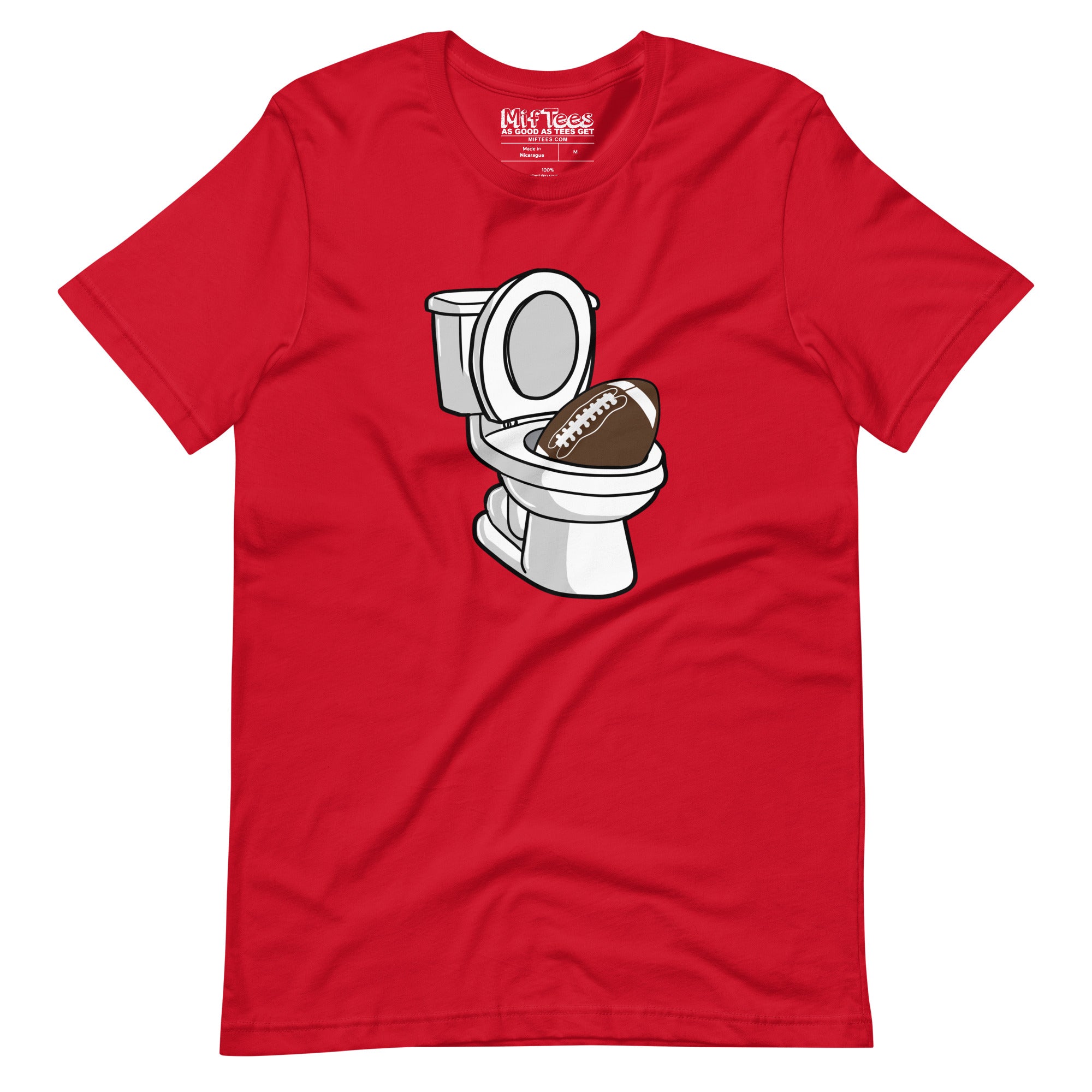 Football in the toilet funny Fantasy Football t-shirt